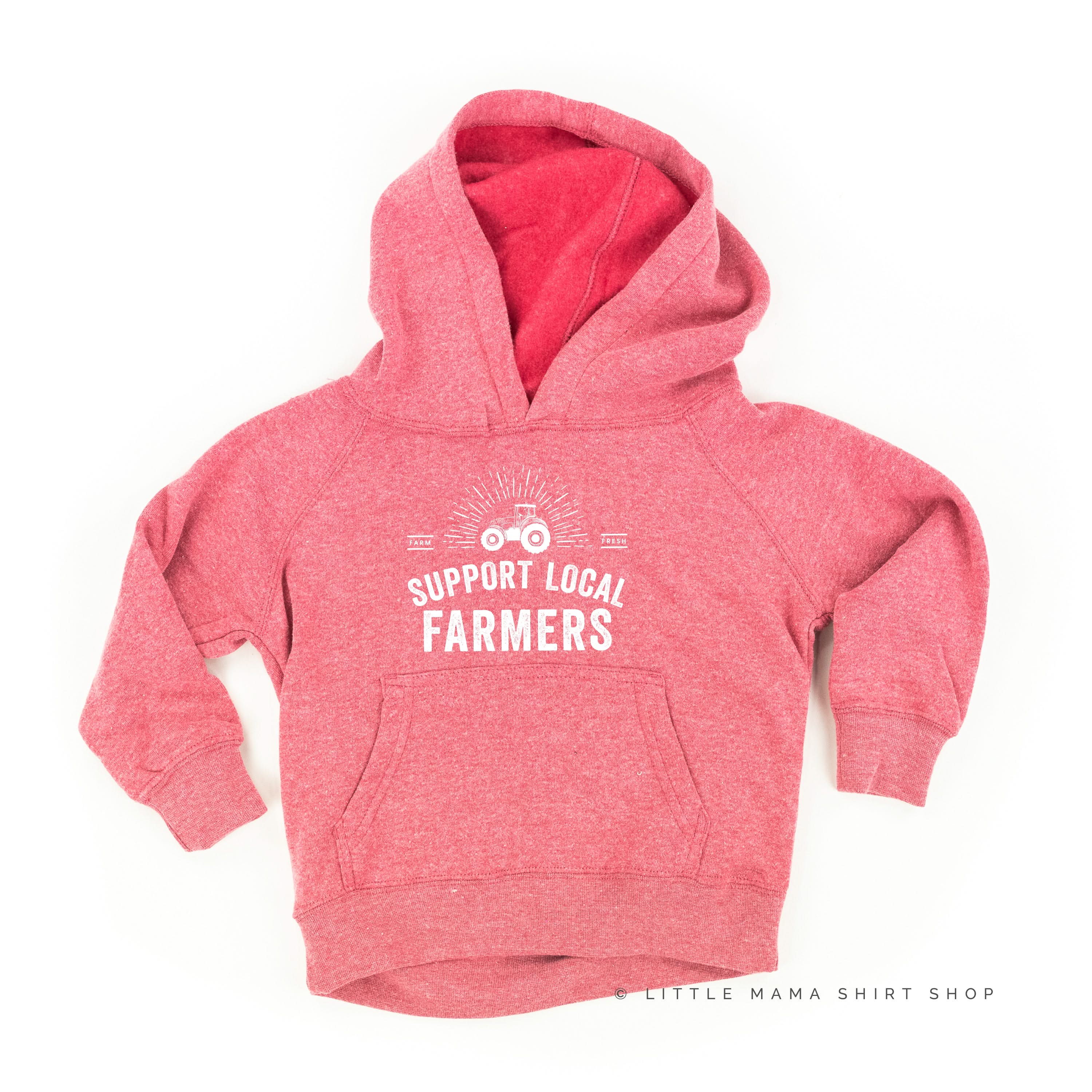 Support Local Farmers - Distressed Design - Child Hoodie - Image 8