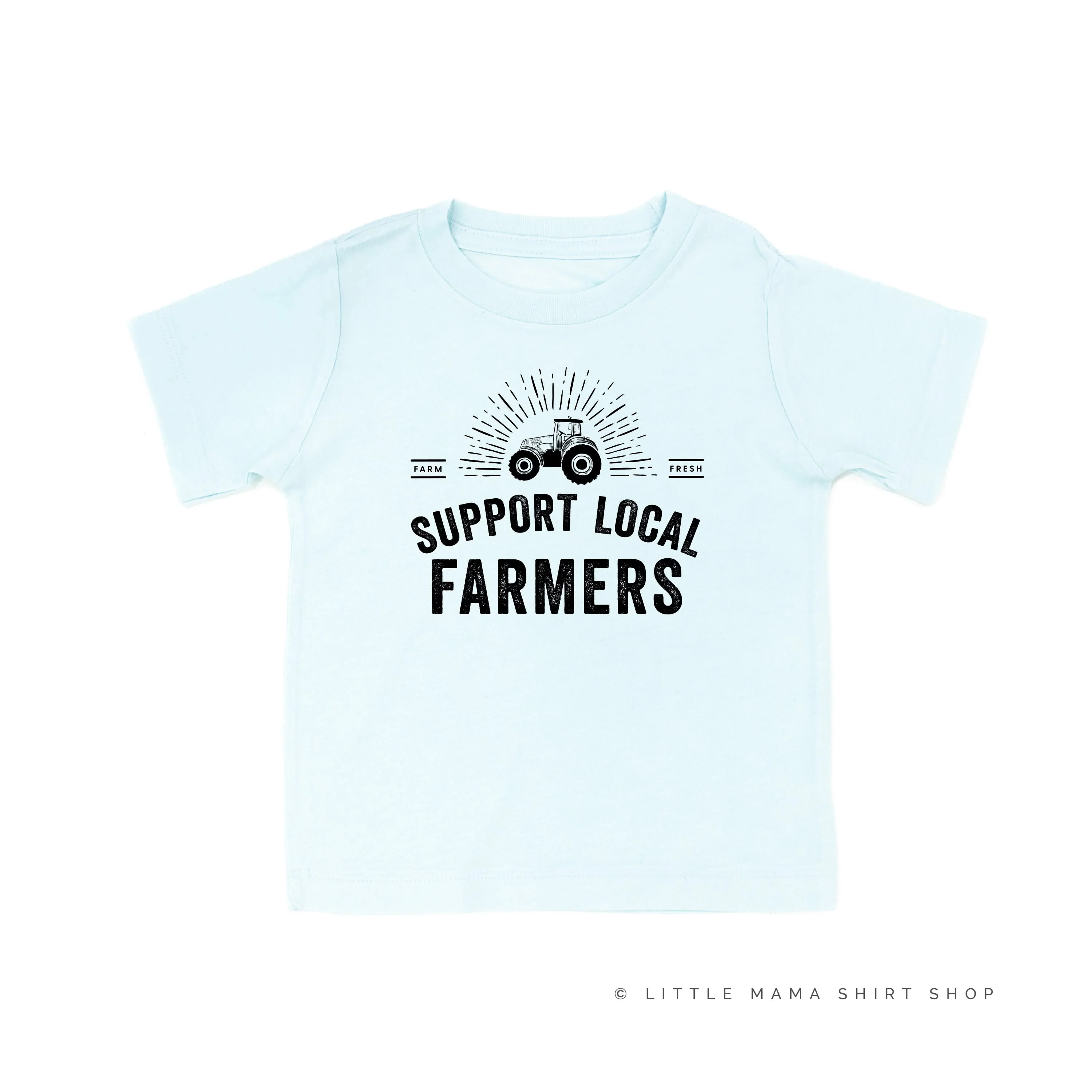 Support Local Farmers - Distressed Design - Child Tee - Image 12