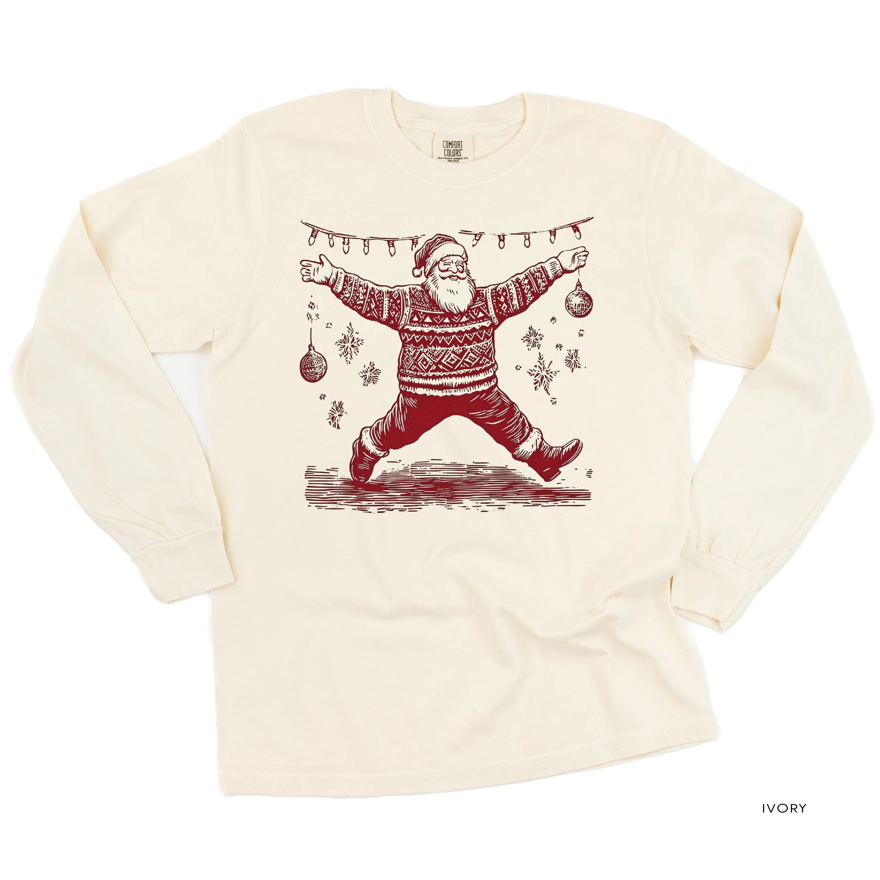 Sweater Santa - Long Sleeve Comfort Colors Tee