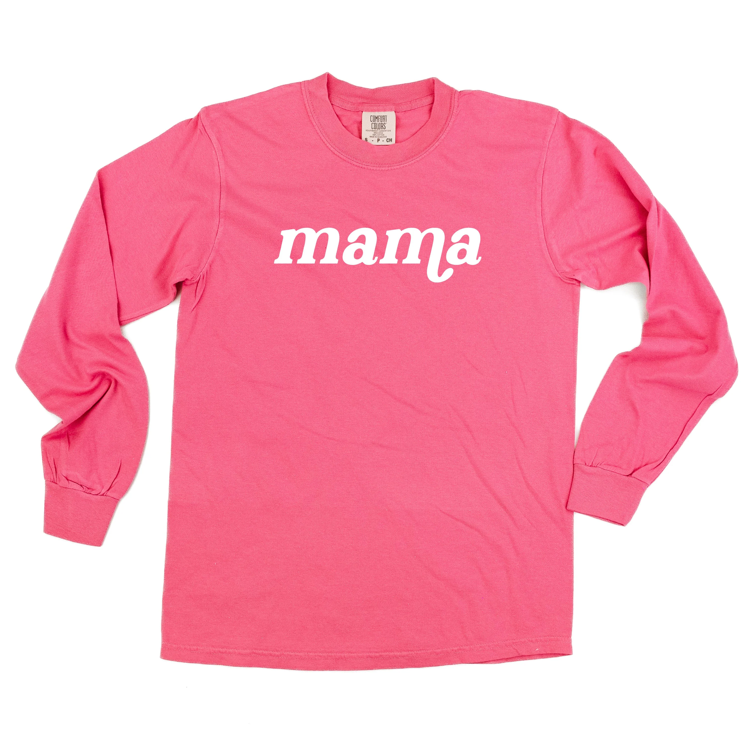 LONG SLEEVE COMFORT COLORS TEE w/ Puff Print MAMA - Image 5