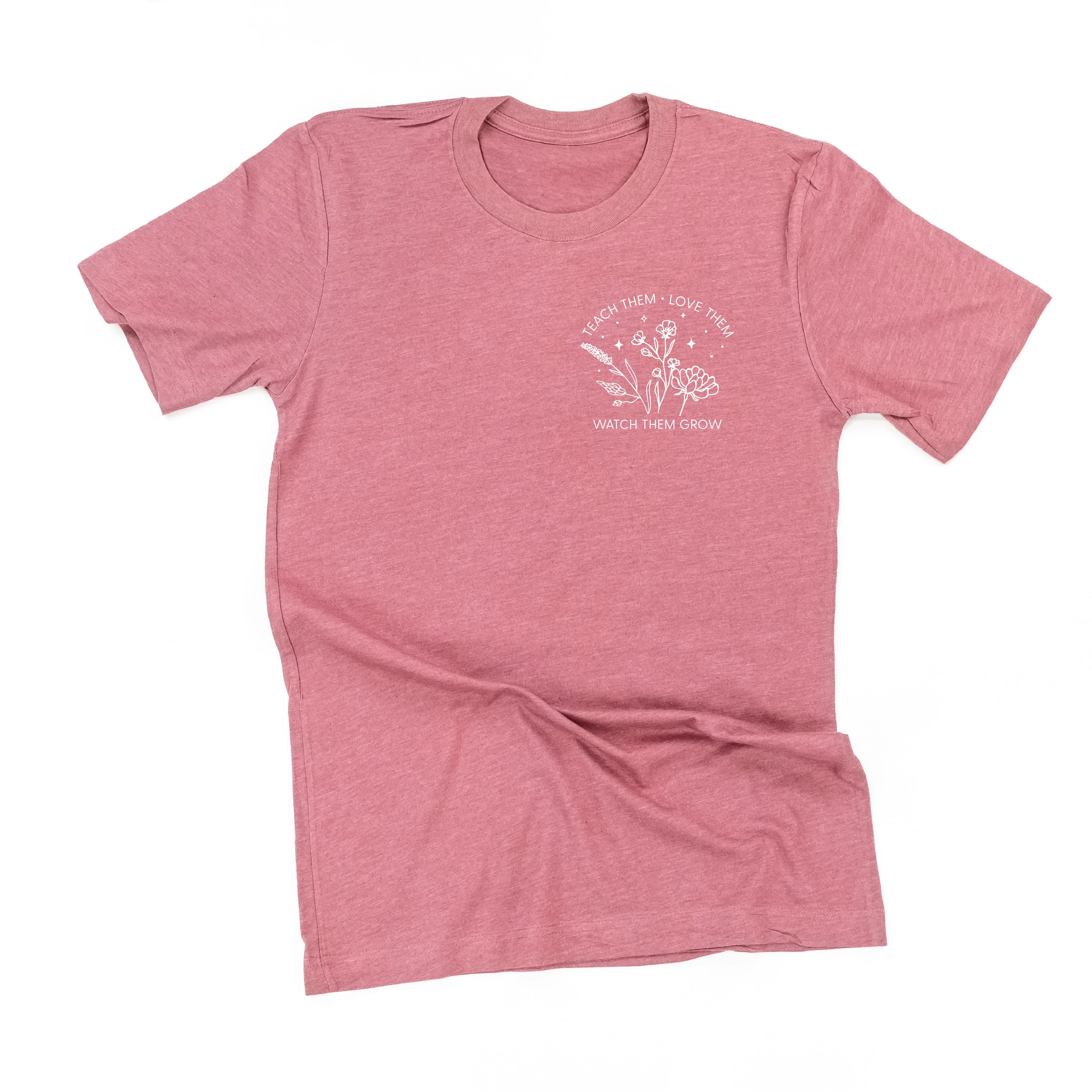 Teach Them Love Them Watch Them Grow - Bouquet (pocket) ﻿- Unisex Tee - Image 6