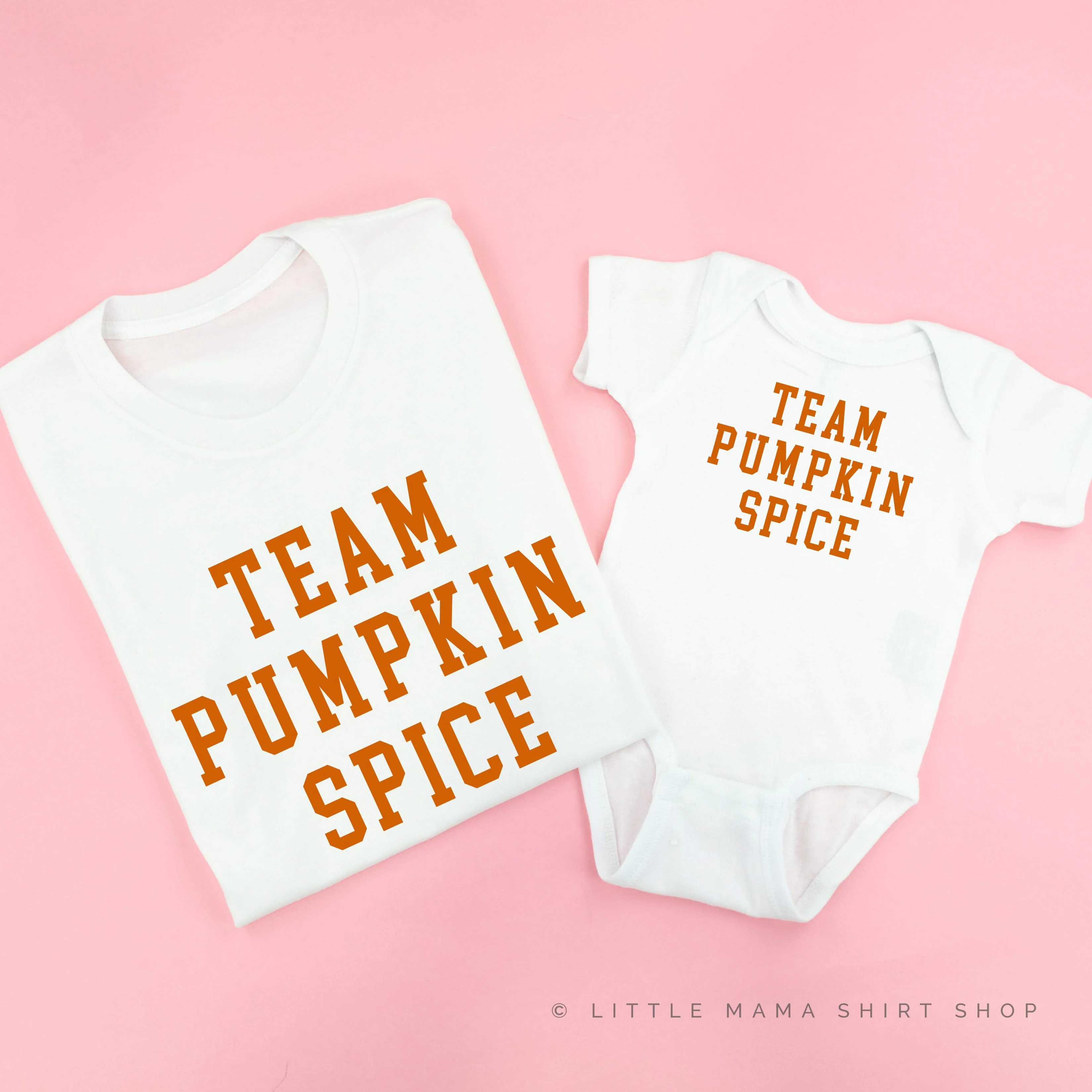 Team Pumpkin Spice - Set of 2 Matching Tees - Image 6