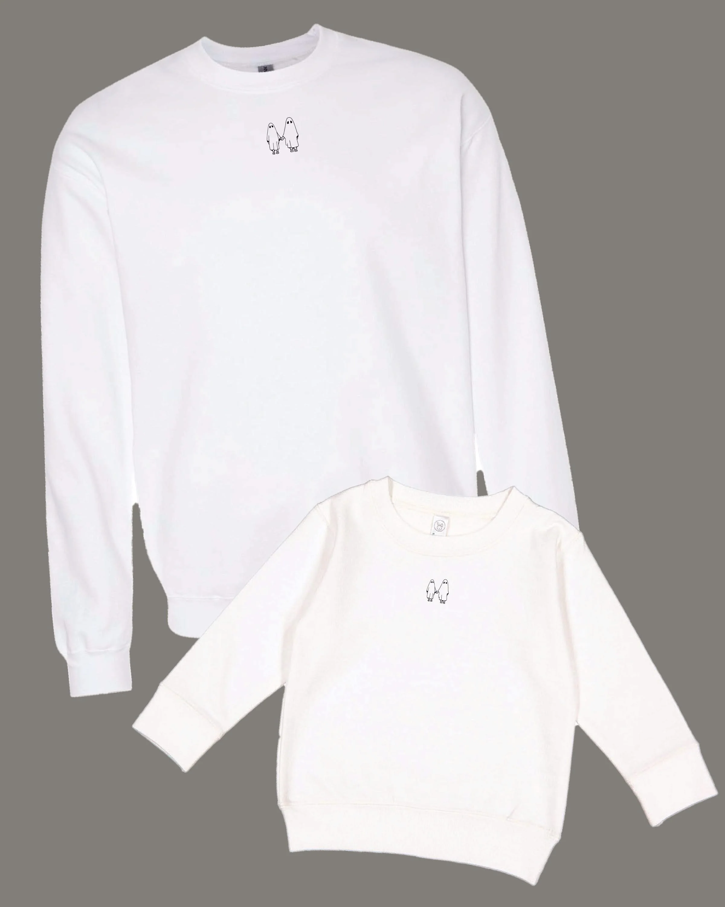 The Official Spooky Society - Set of 2 White Basic Fleece Sweaters - Image 3