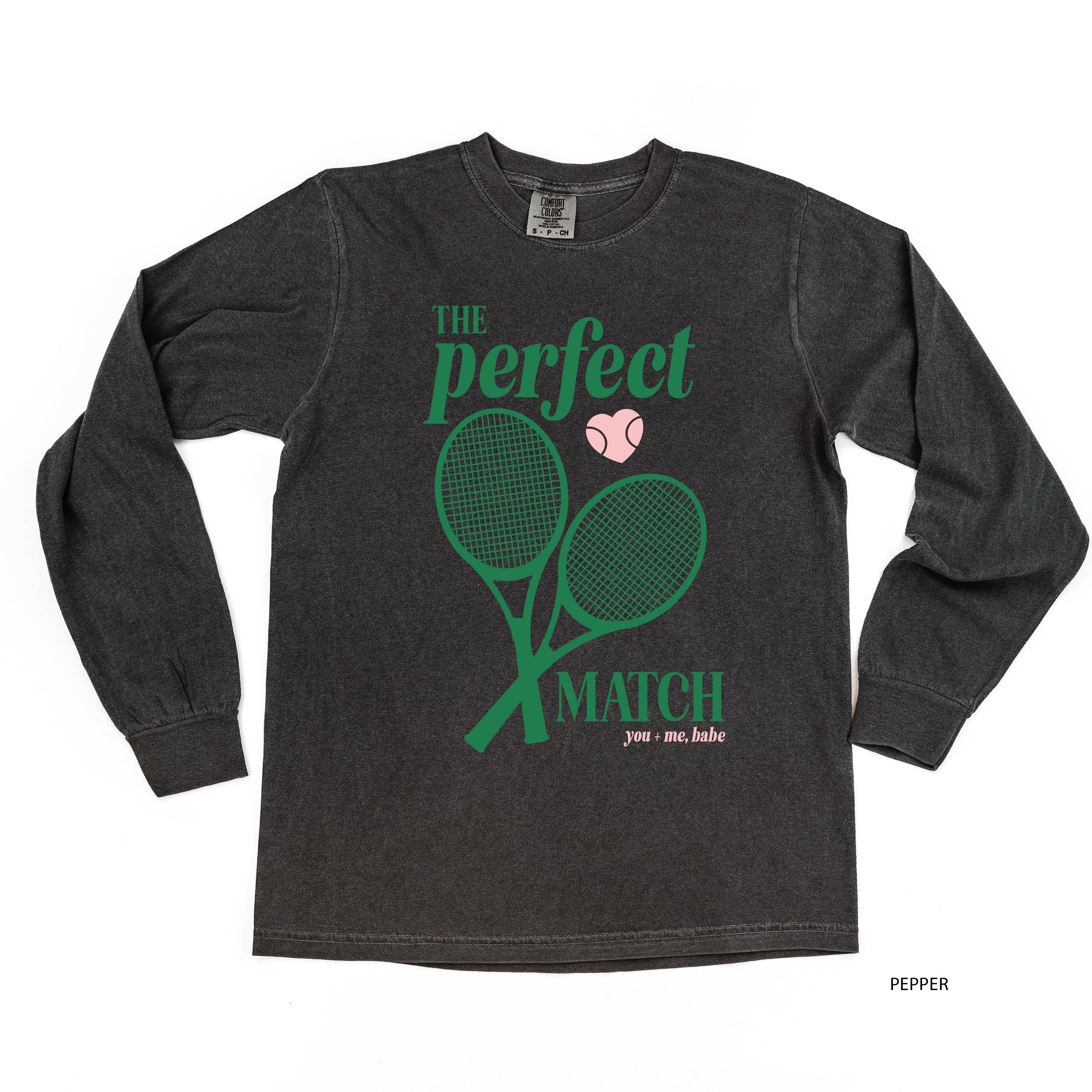 Tennis - The Perfect Match - Long Sleeve Comfort Colors Tee - Image 7