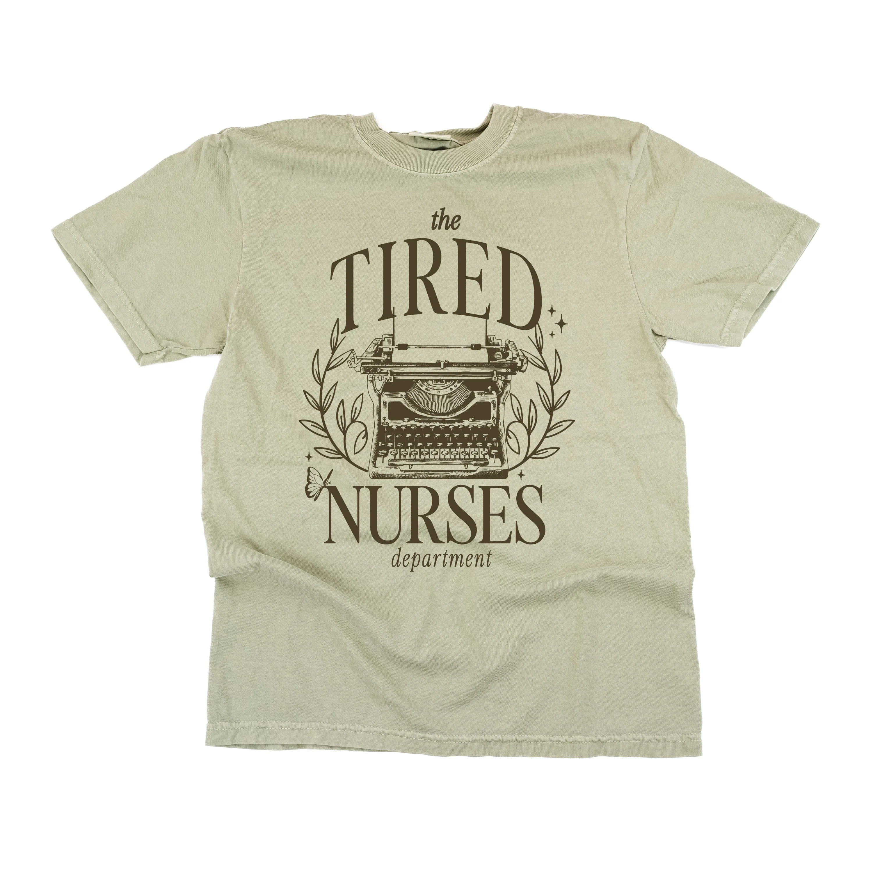 Nurse - The Tired Nurses Department - Comfort Colors Tee - Image 3