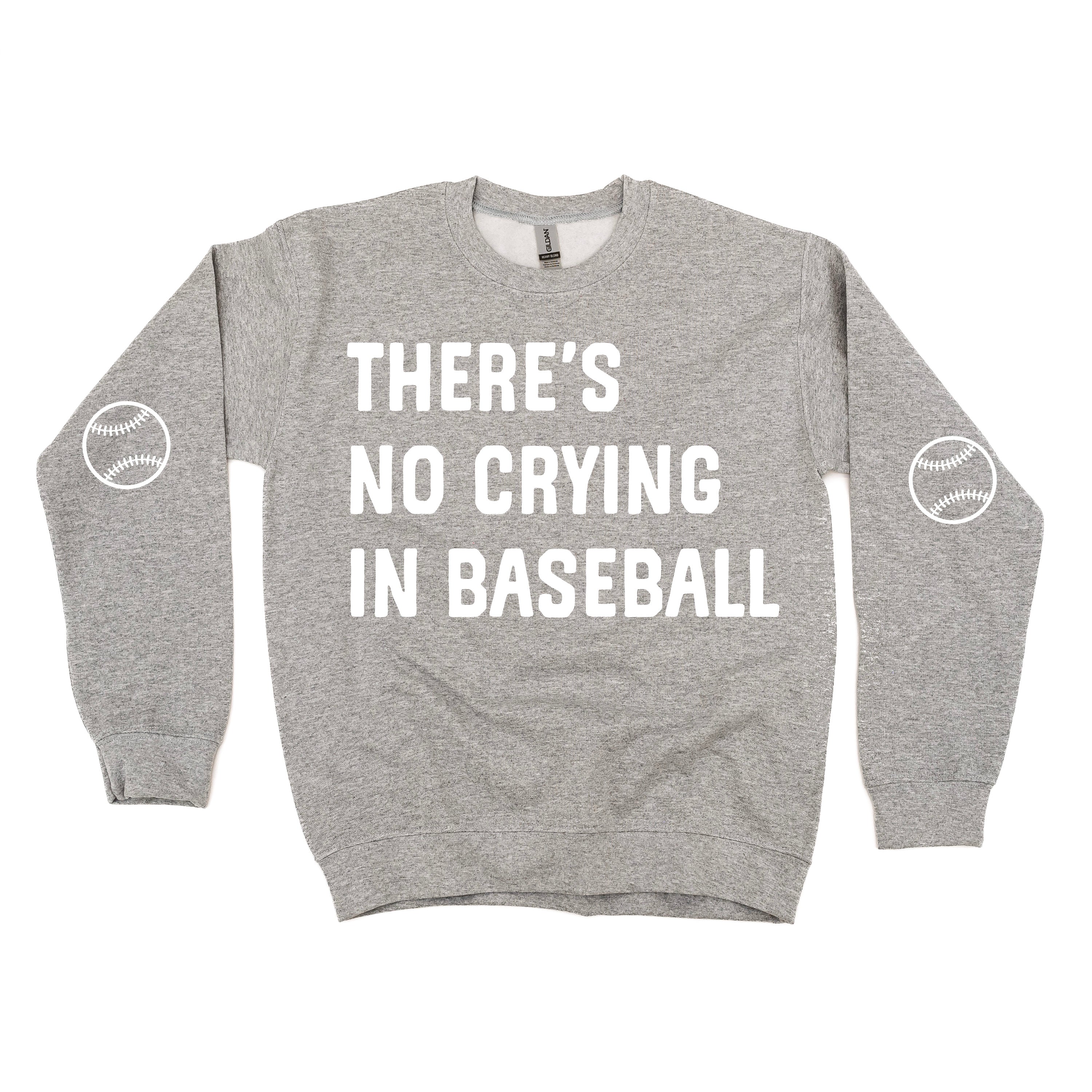 There's No Crying In Baseball (elbows) - Custom Number - Basic Fleece - Image 10