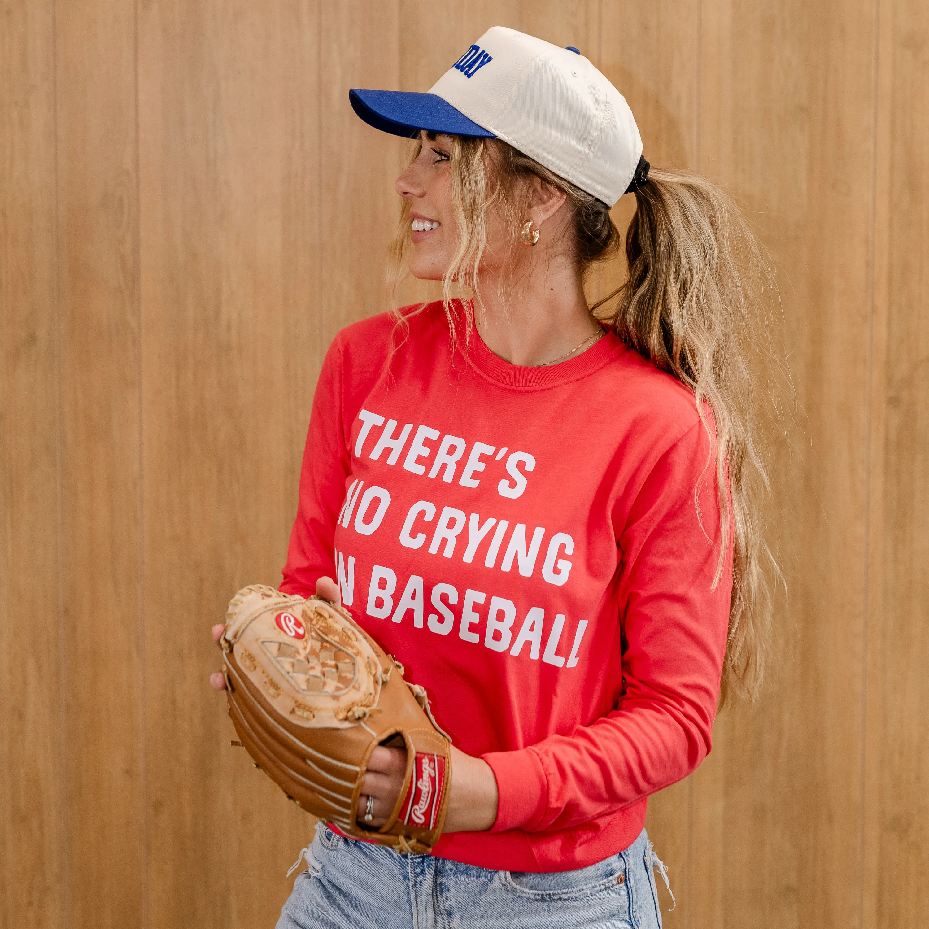 There's No Crying In Baseball (elbows) - Custom Number - LONG SLEEVE Comfort Colors Tee - Image 13