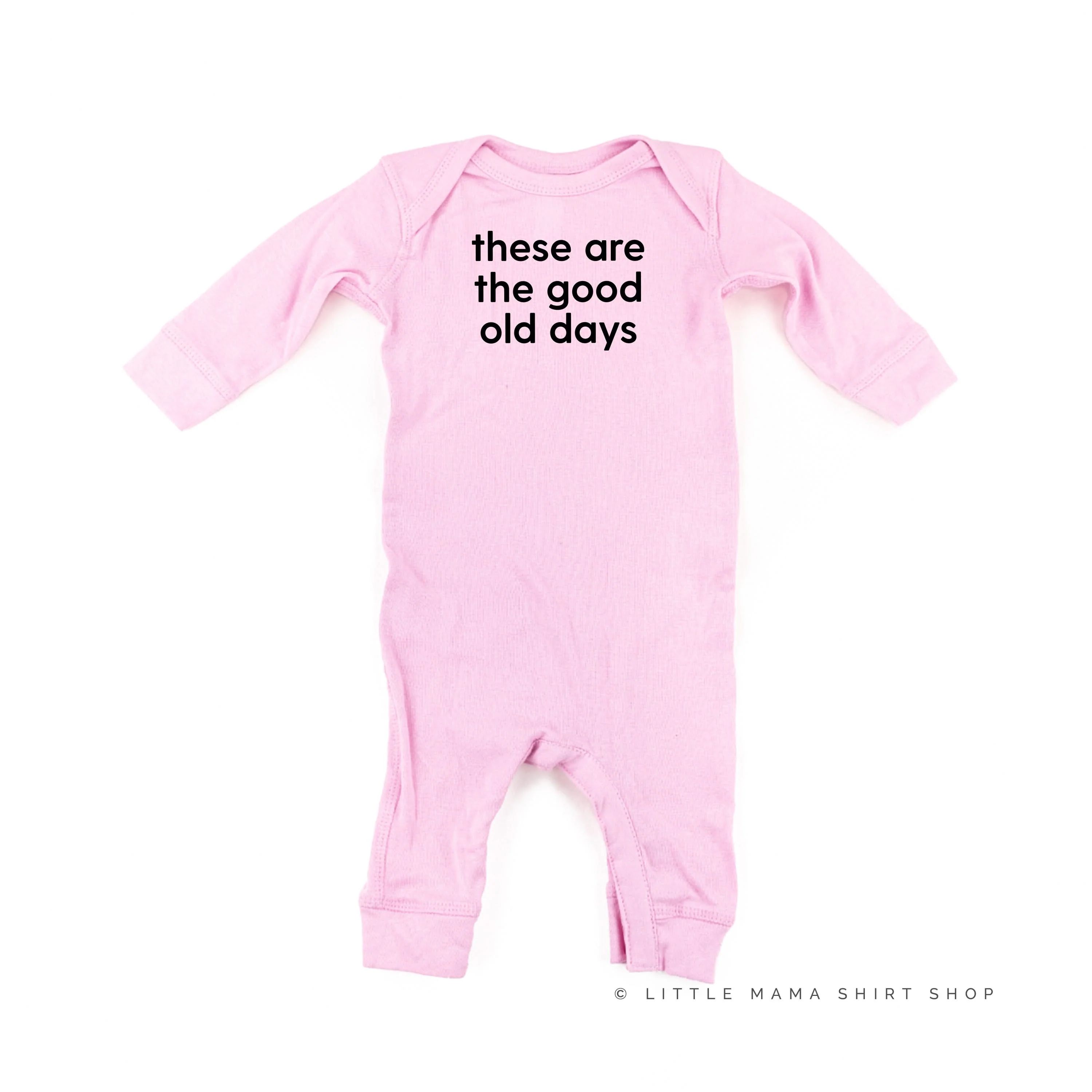These Are The Good Old Days - Design on Front - Baby Sleeper - Image 5