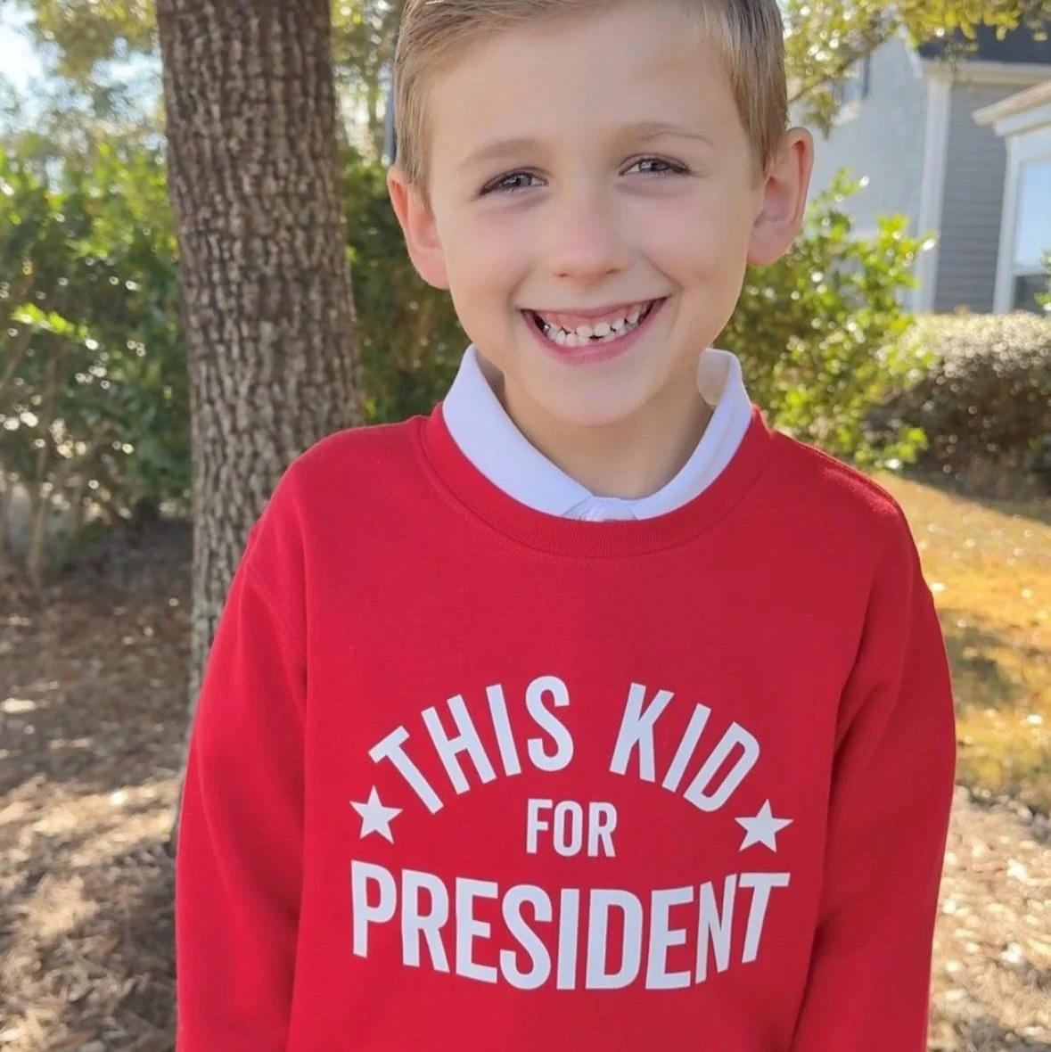 This Kid For President - Child Sweater - Image 2