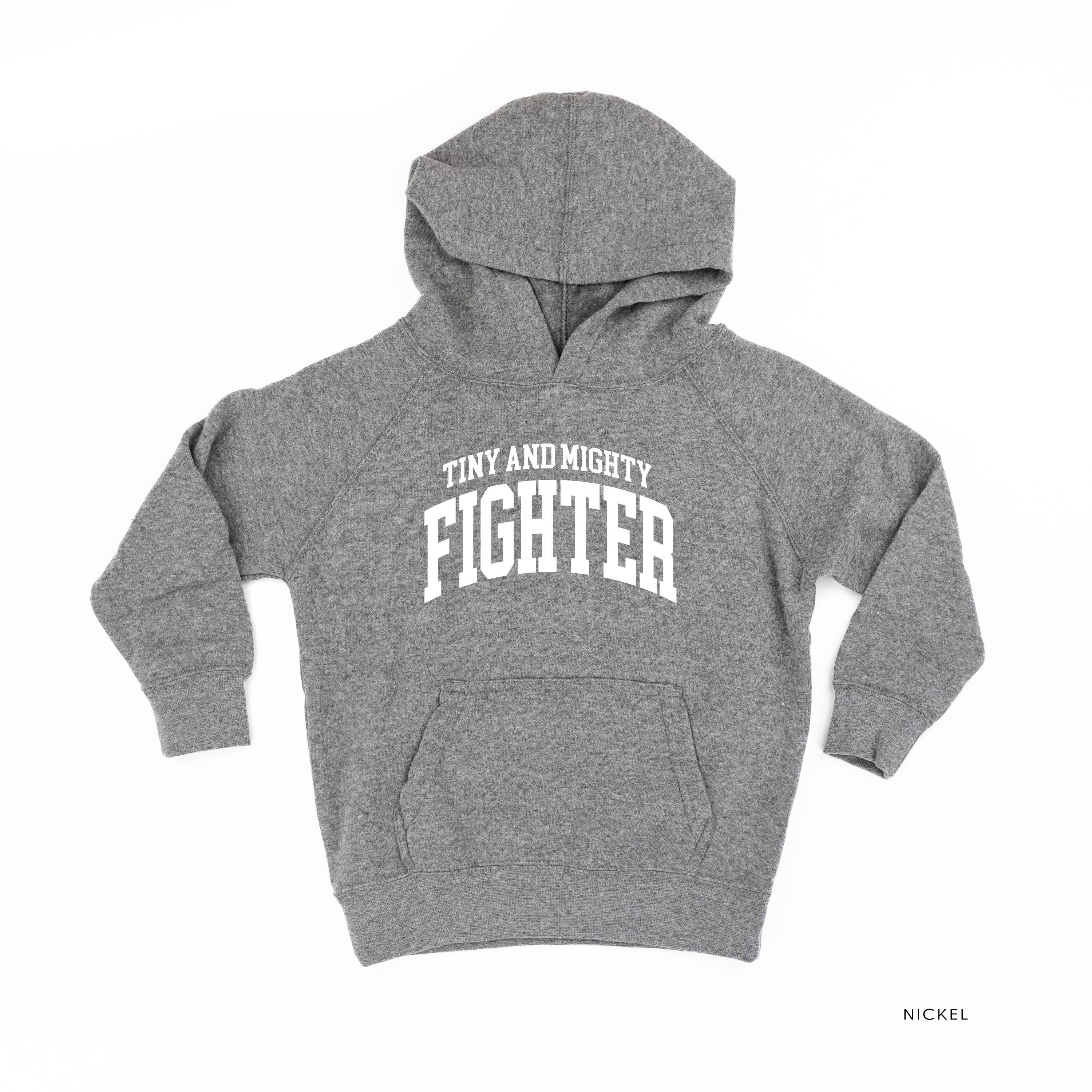 Tiny and Mighty Fighter - Varsity - Child Hoodie - Image 8