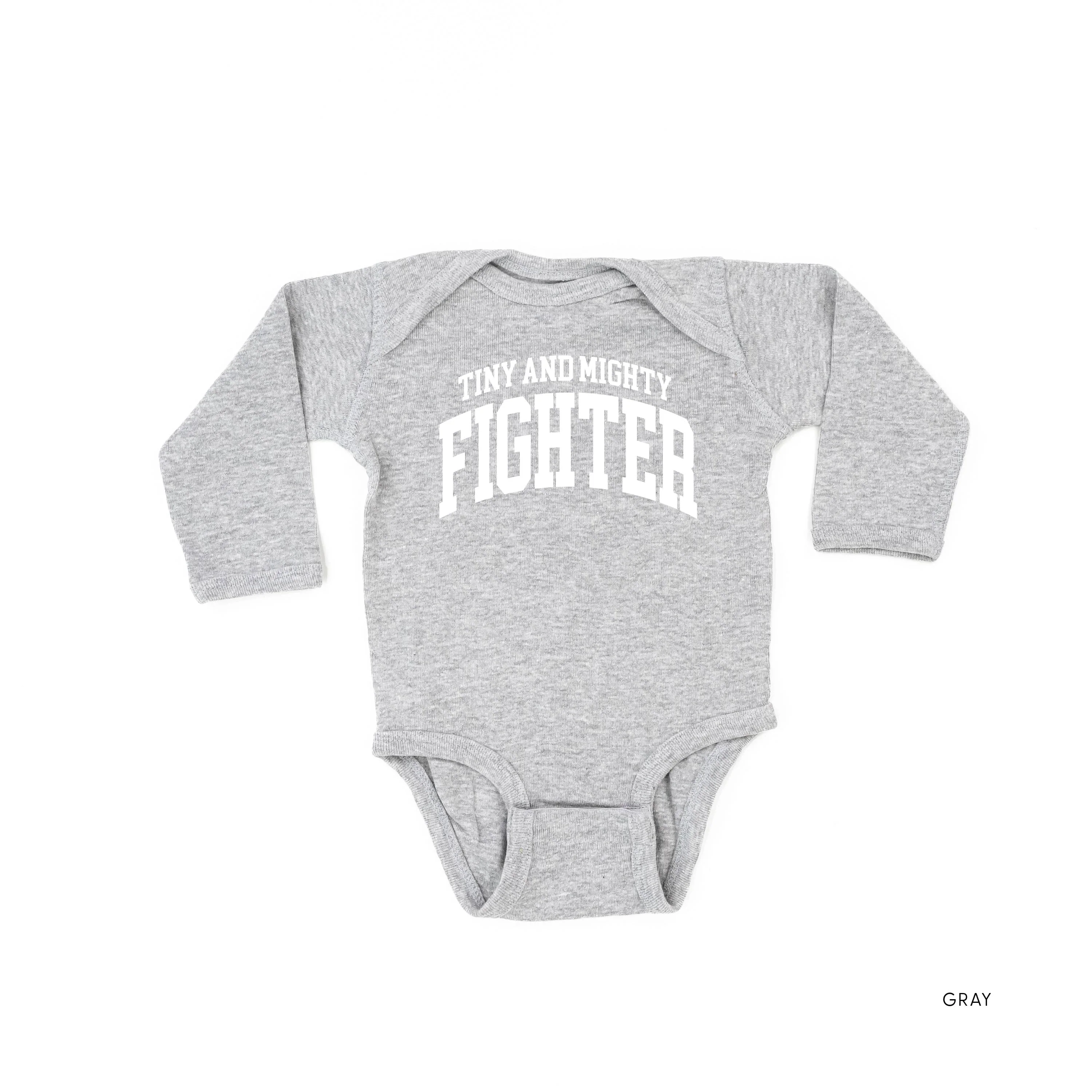 Tiny and Mighty Fighter - Varsity - Child Long Sleeve Tee - Image 4