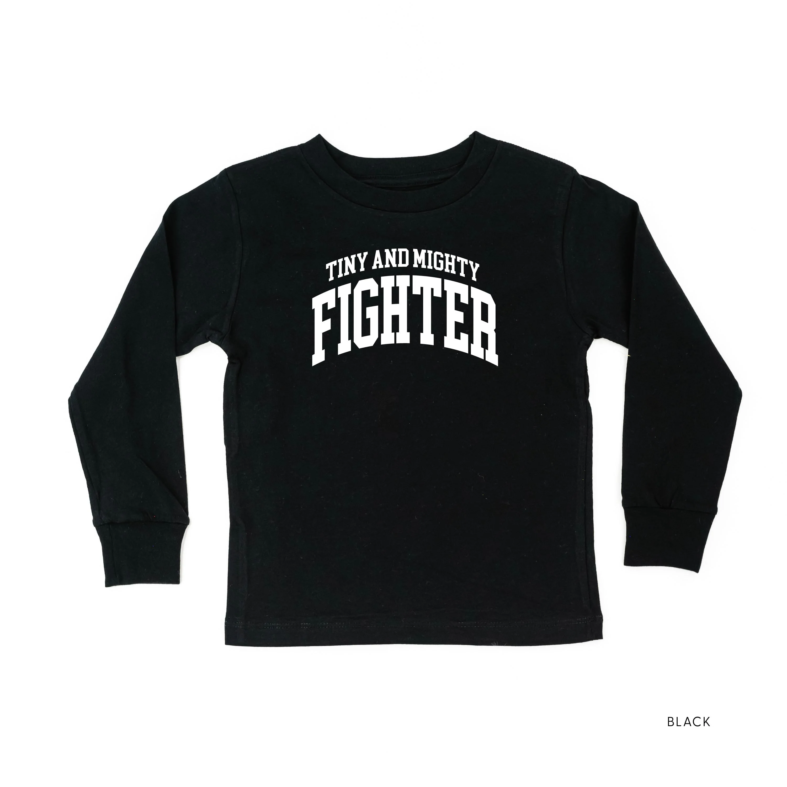 Tiny and Mighty Fighter - Varsity - Child Long Sleeve Tee - Image 5