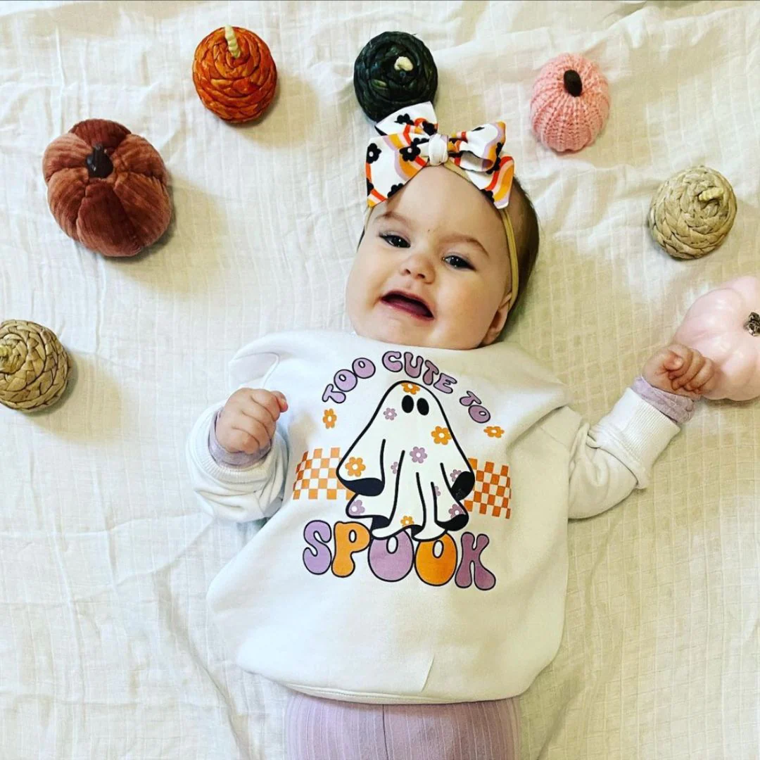 Too Cute to Spook - Child Sweater - Image 2