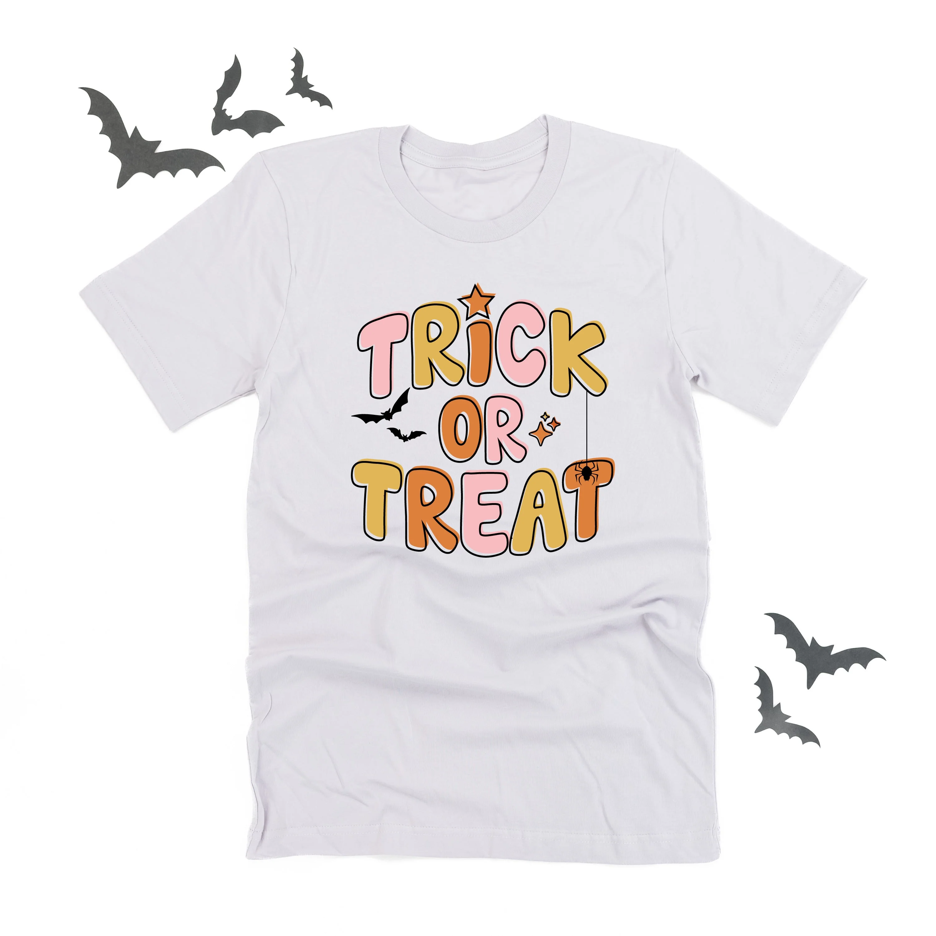 Trick or Treat (Pink/Orange) - Unisex Tee - Image 2