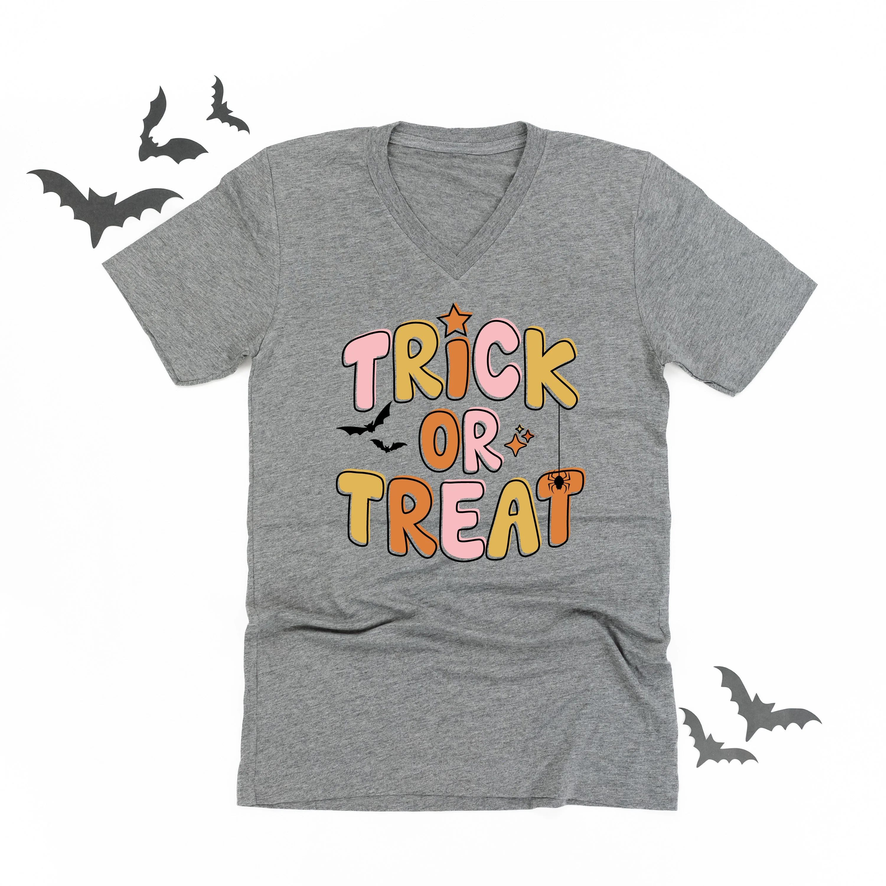 Trick or Treat (Pink/Orange) - Unisex Tee - Image 8