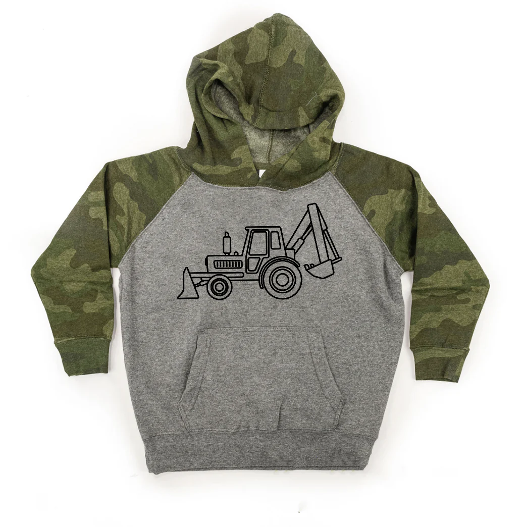 Trucks N' Things Minimalist Design - (Choose Your Vehicle) - Child Hoodie - Image 4