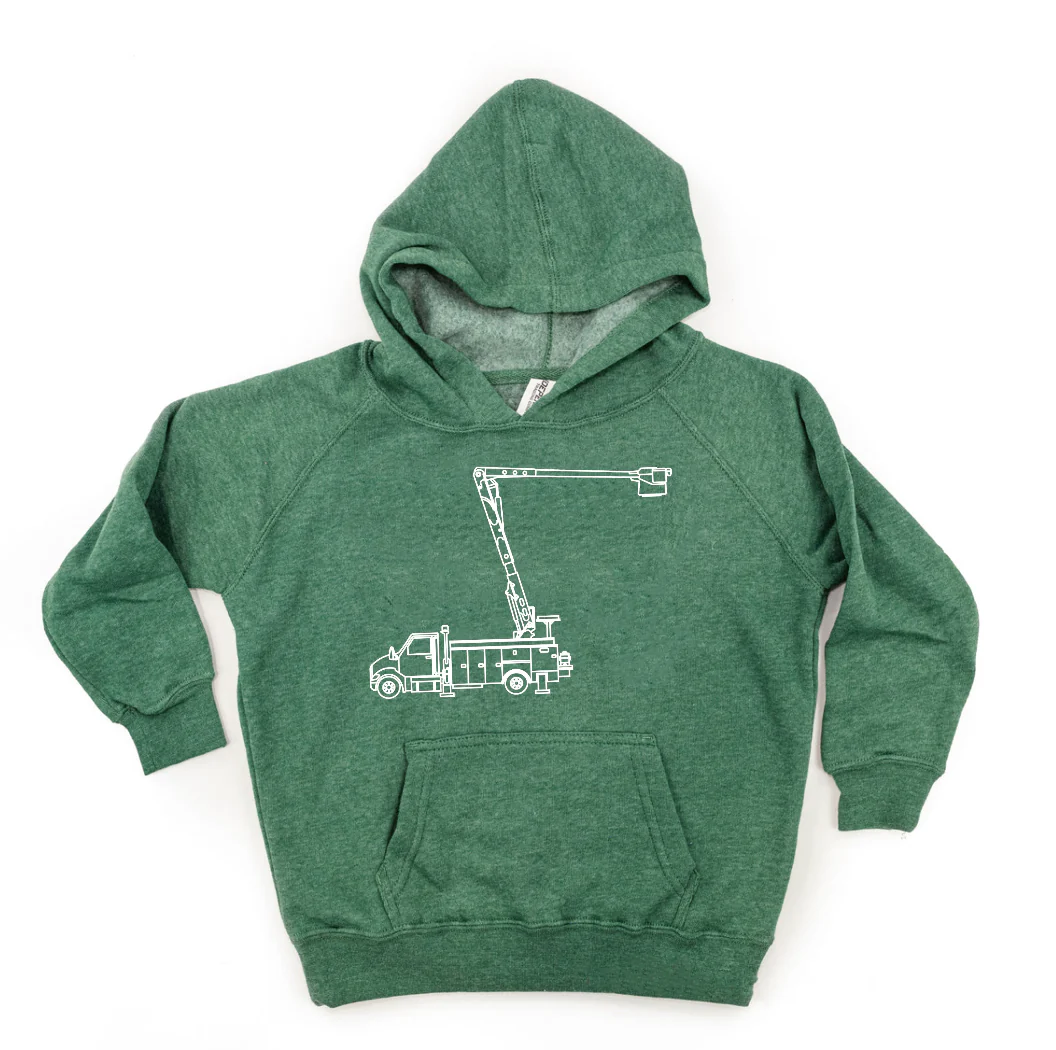 Trucks N' Things Minimalist Design - (Choose Your Vehicle) - Child Hoodie - Image 8