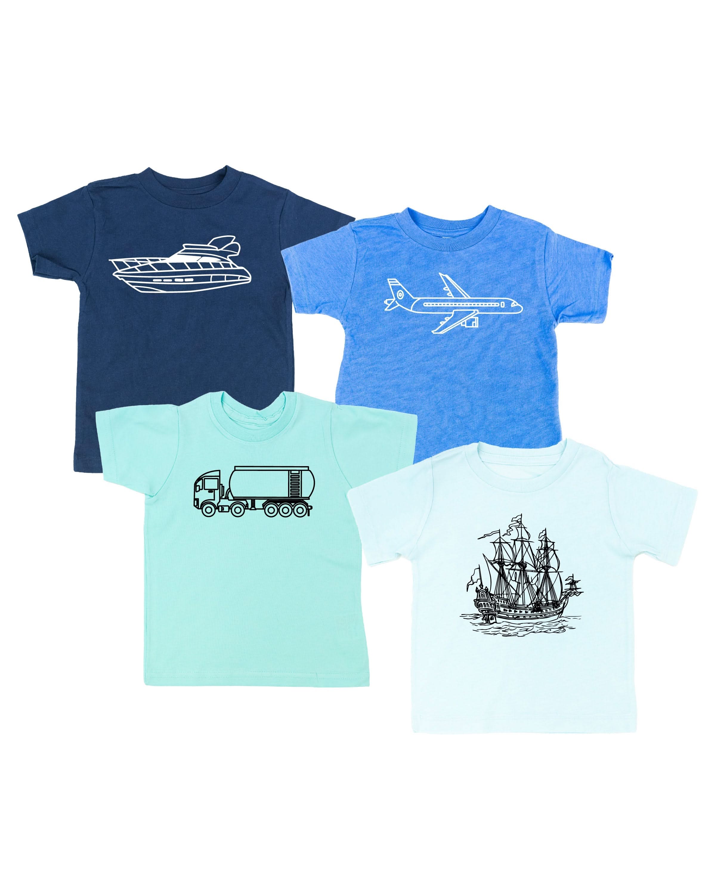 Trucks N' Things Minimalist Design - (Choose Your Vehicle) - Child Tee - Image 8