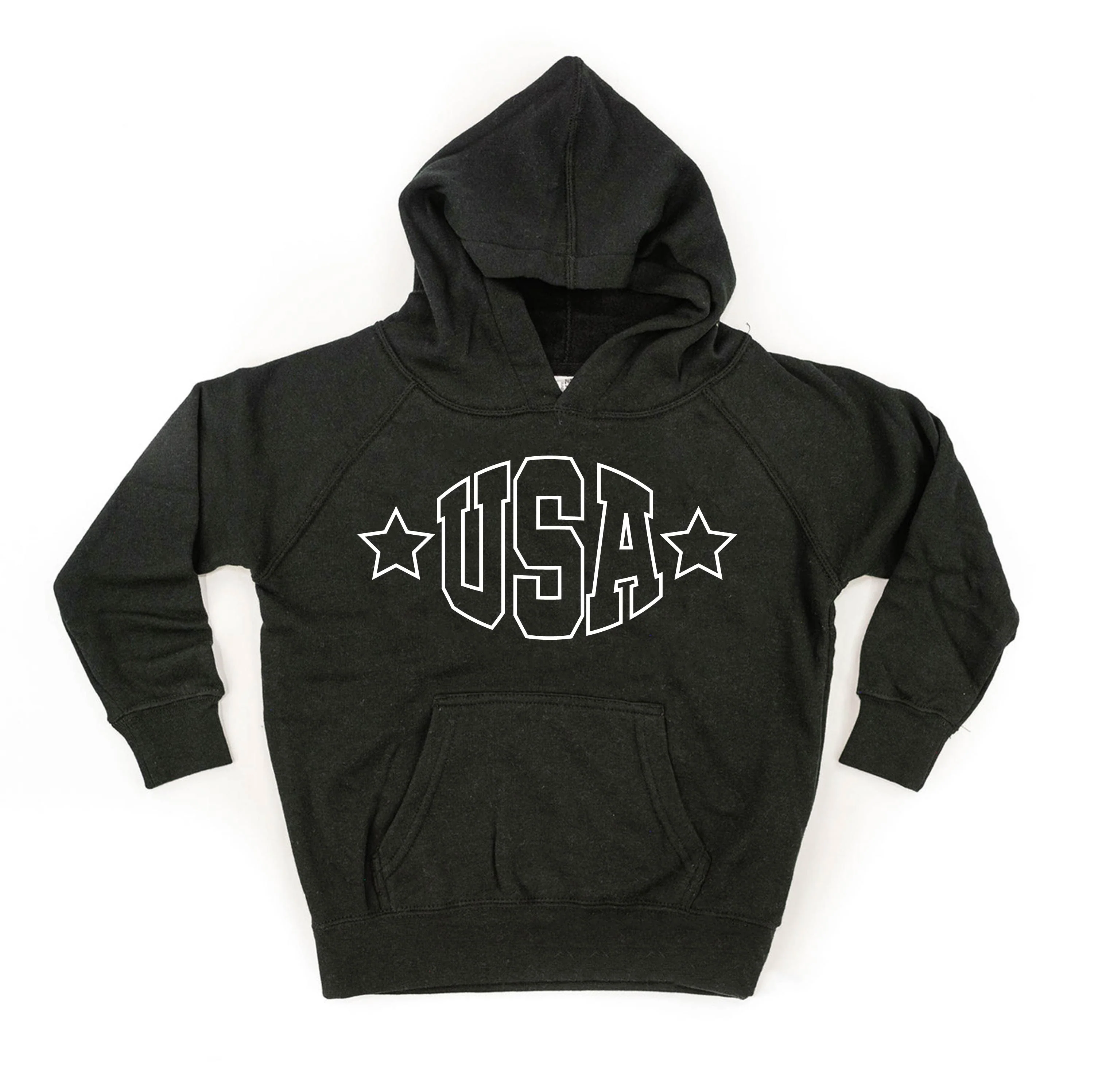 USA - Hollow Font - Child HOODIE - Image 2
