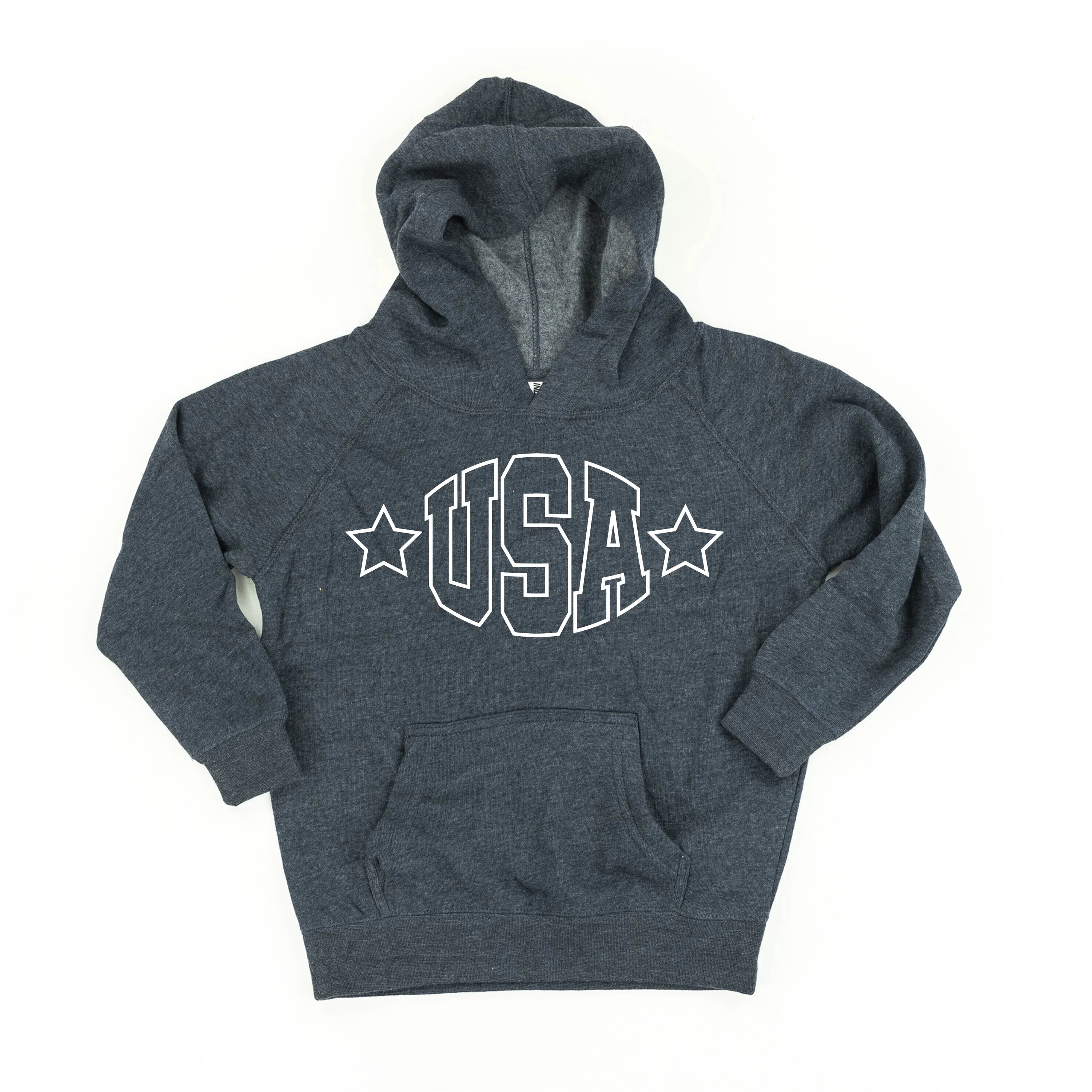 USA - Hollow Font - Child HOODIE - Image 3