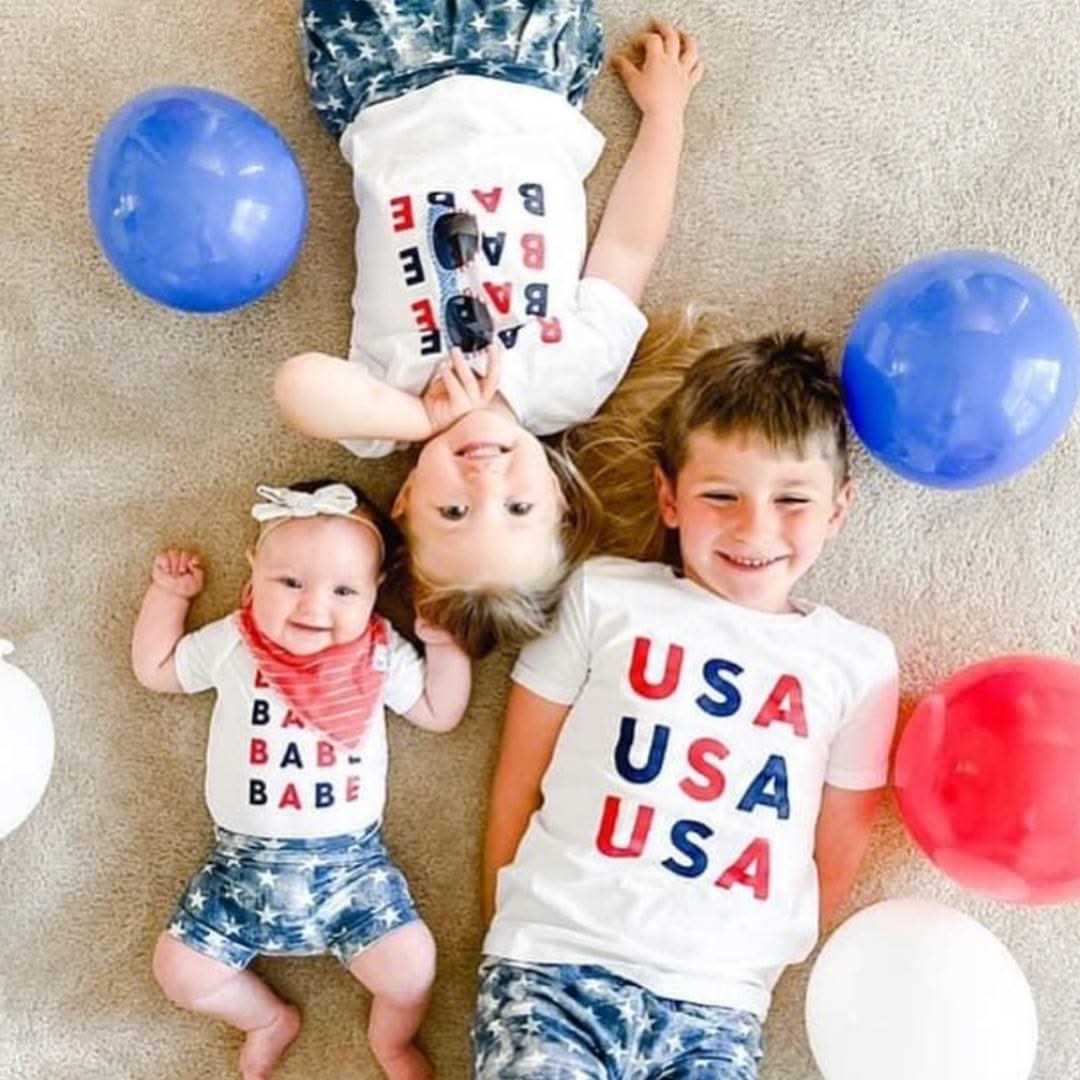 USA x3 - Child Tee - Image 5