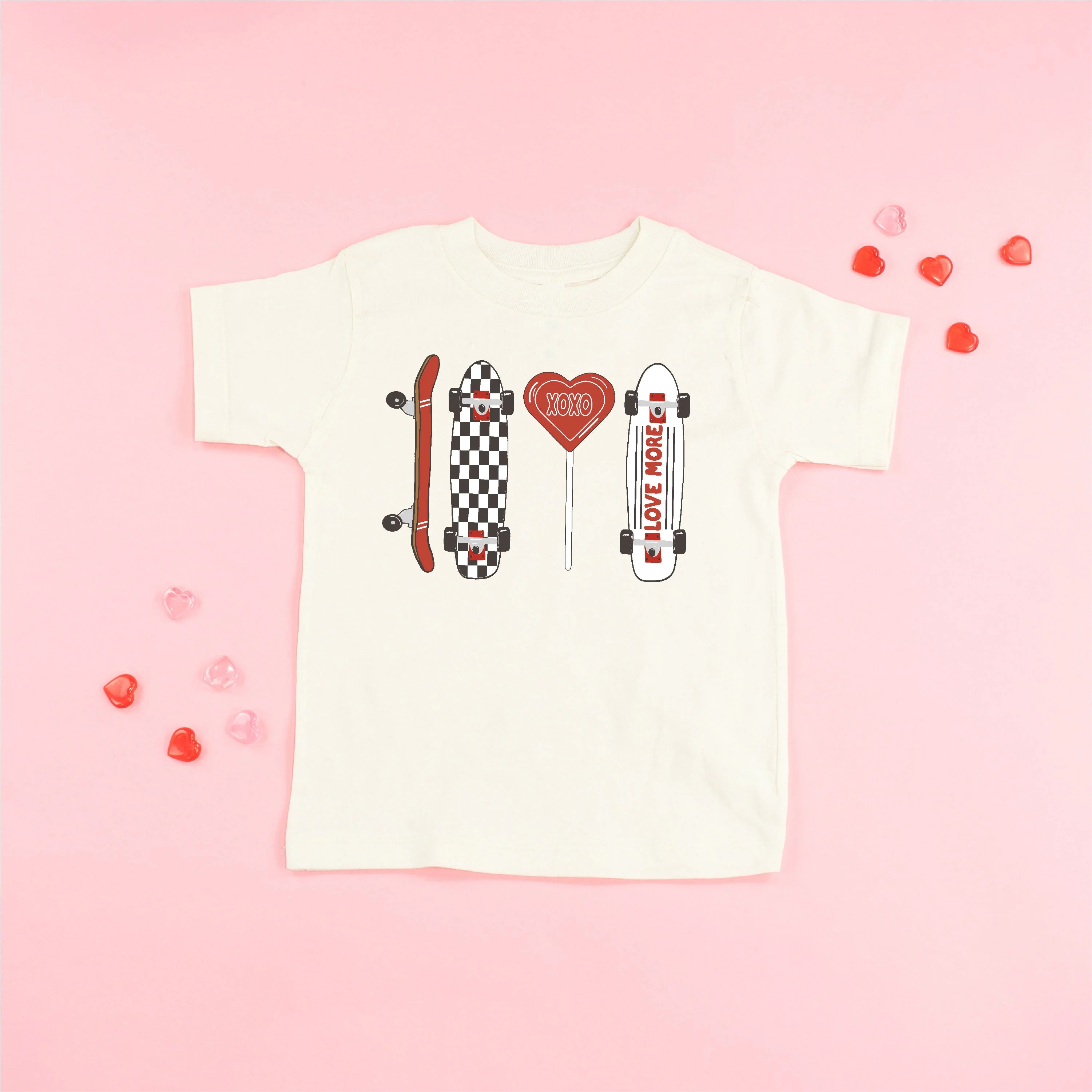 Valentine Skateboard - Child Tee - Image 4