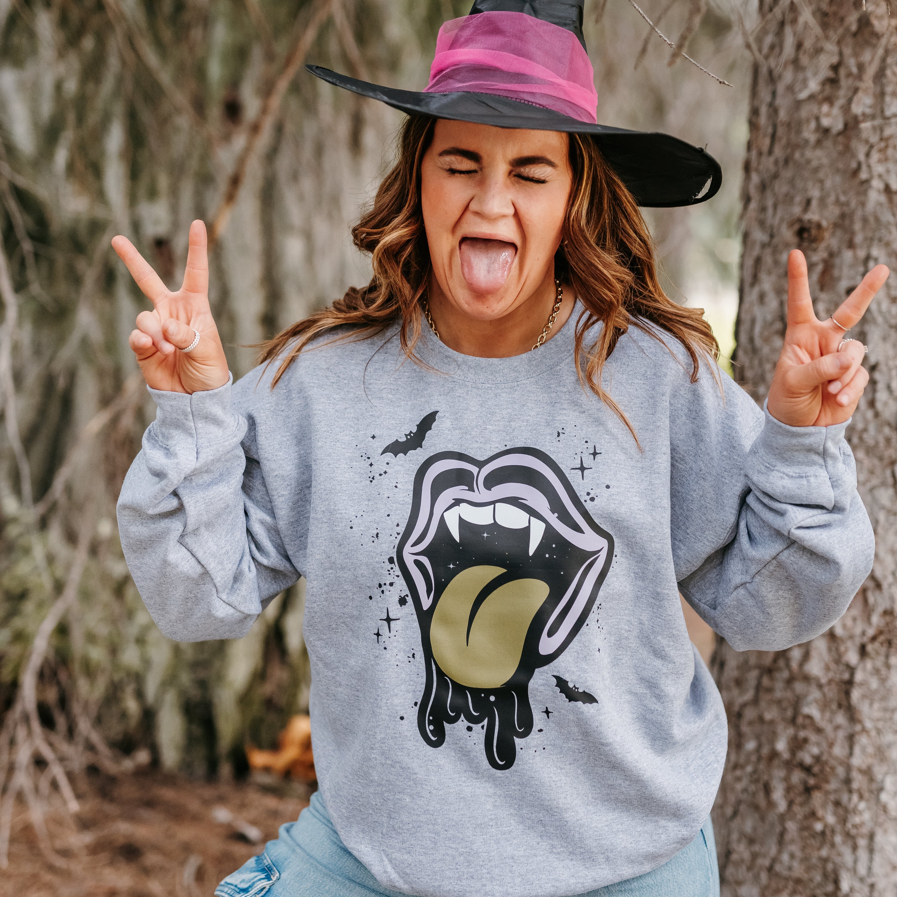 Vampire Drippy Mouth - Basic Fleece