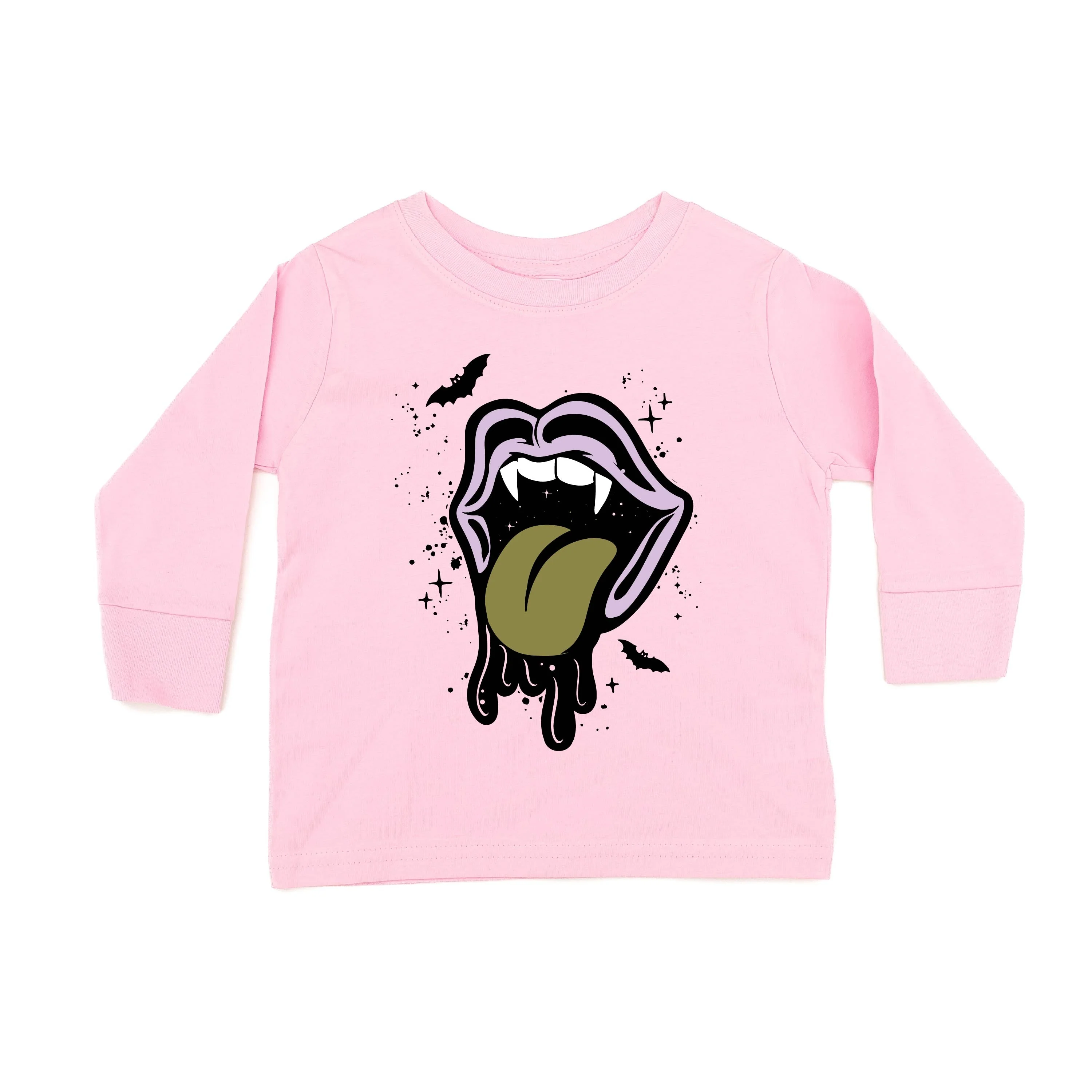 Vampire Drippy Mouth - Child Long Sleeve Tee - Image 3