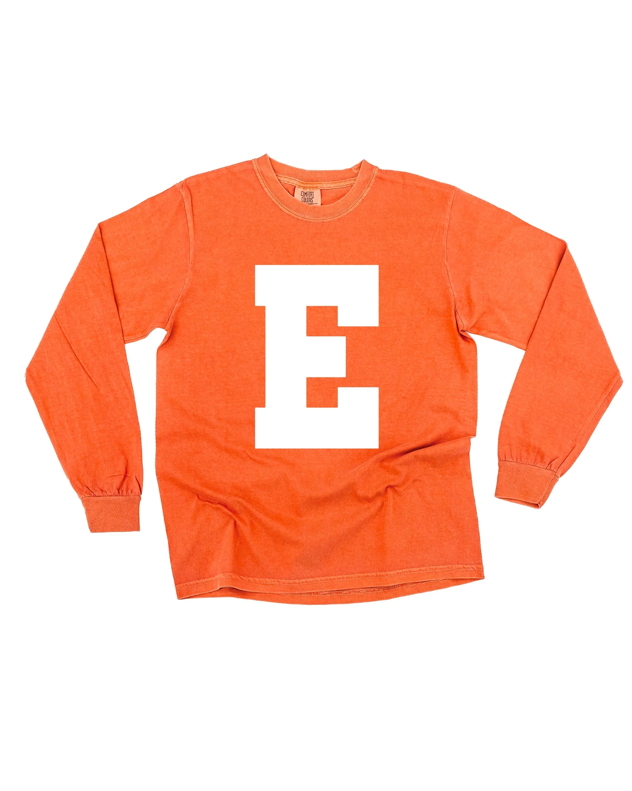 Varsity Initials - LONG SLEEVE Comfort Colors Tee - Image 7