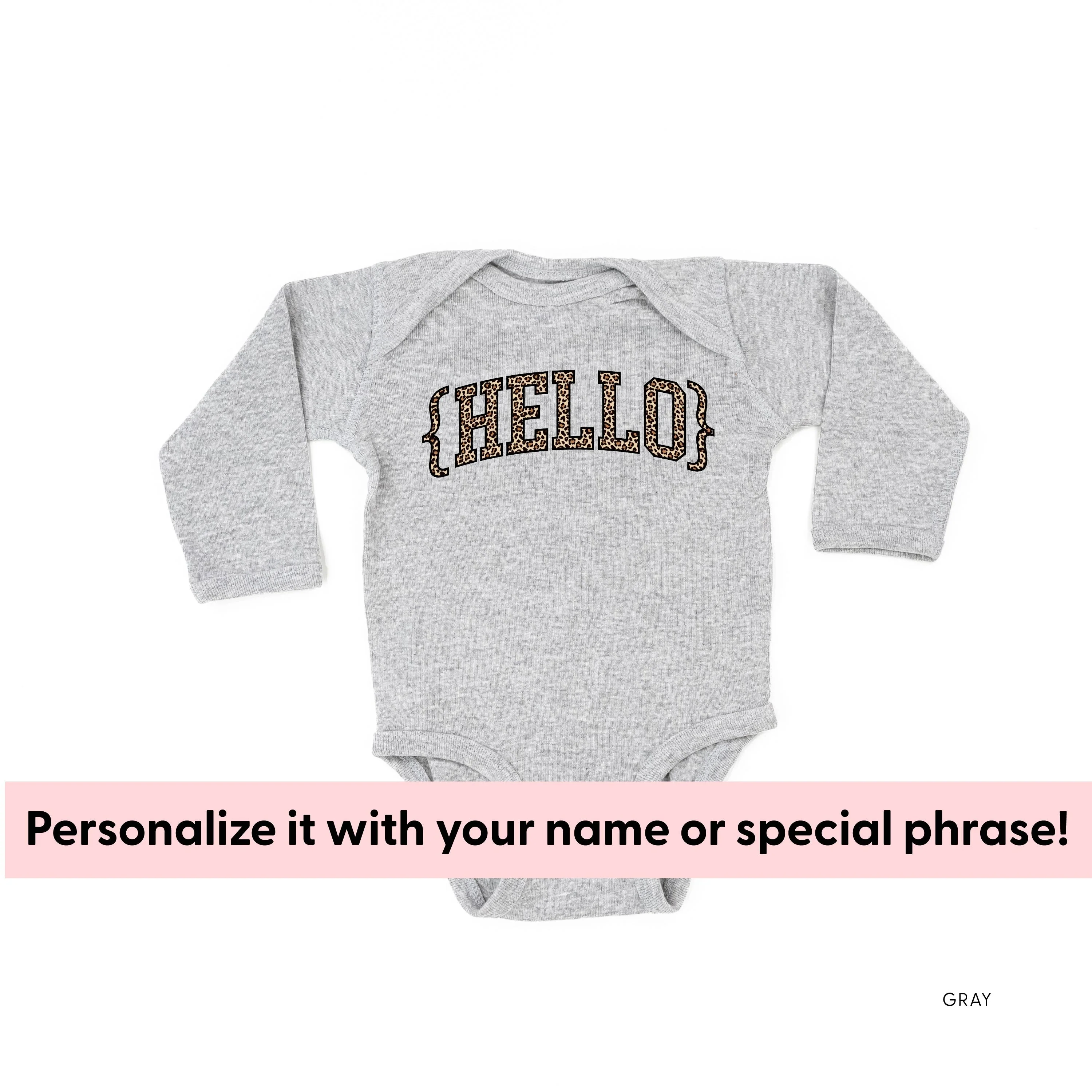 Varsity Leopard - Semi-Custom - Child LONG SLEEVE Tee - Image 4
