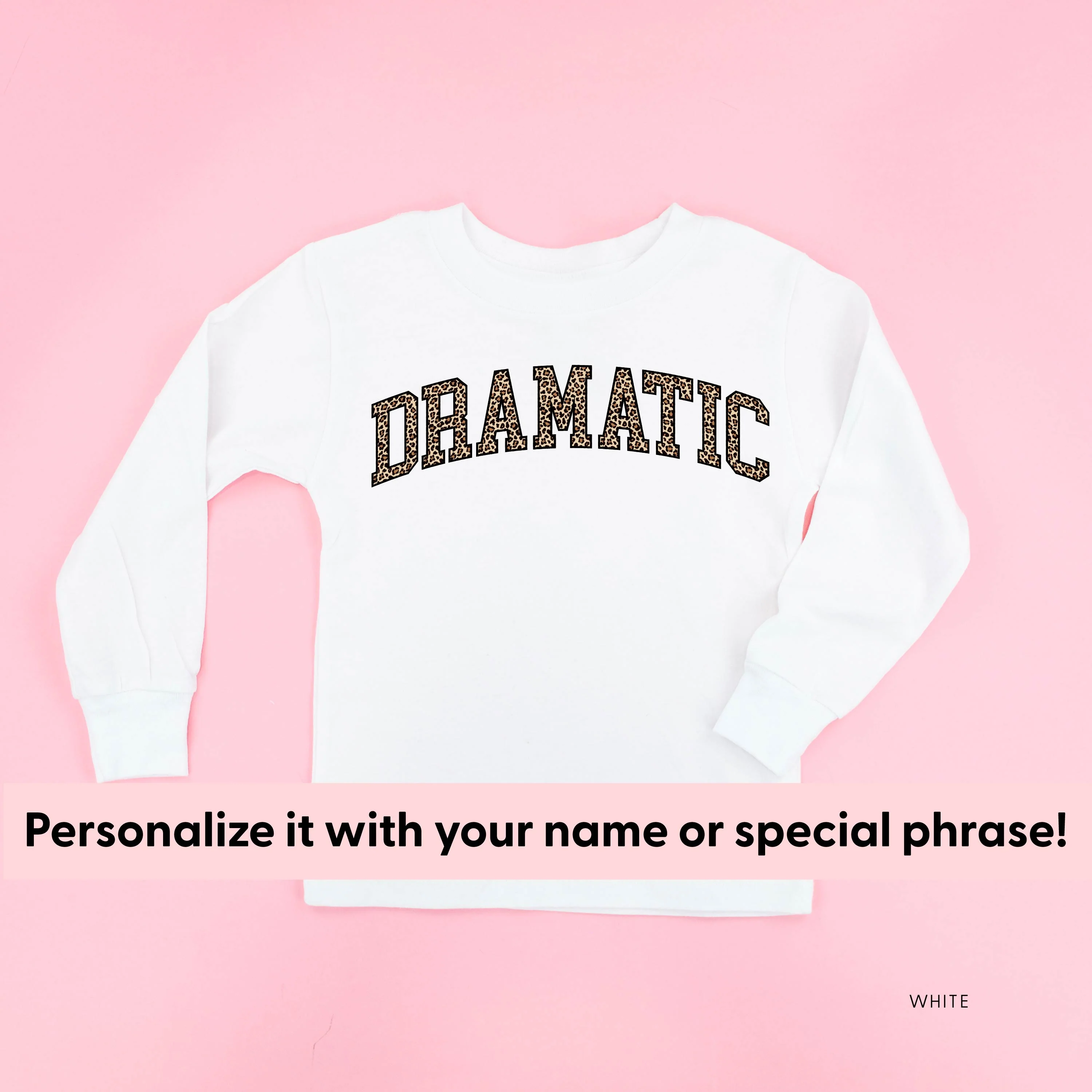 Varsity Leopard - Semi-Custom - Child LONG SLEEVE Tee - Image 5