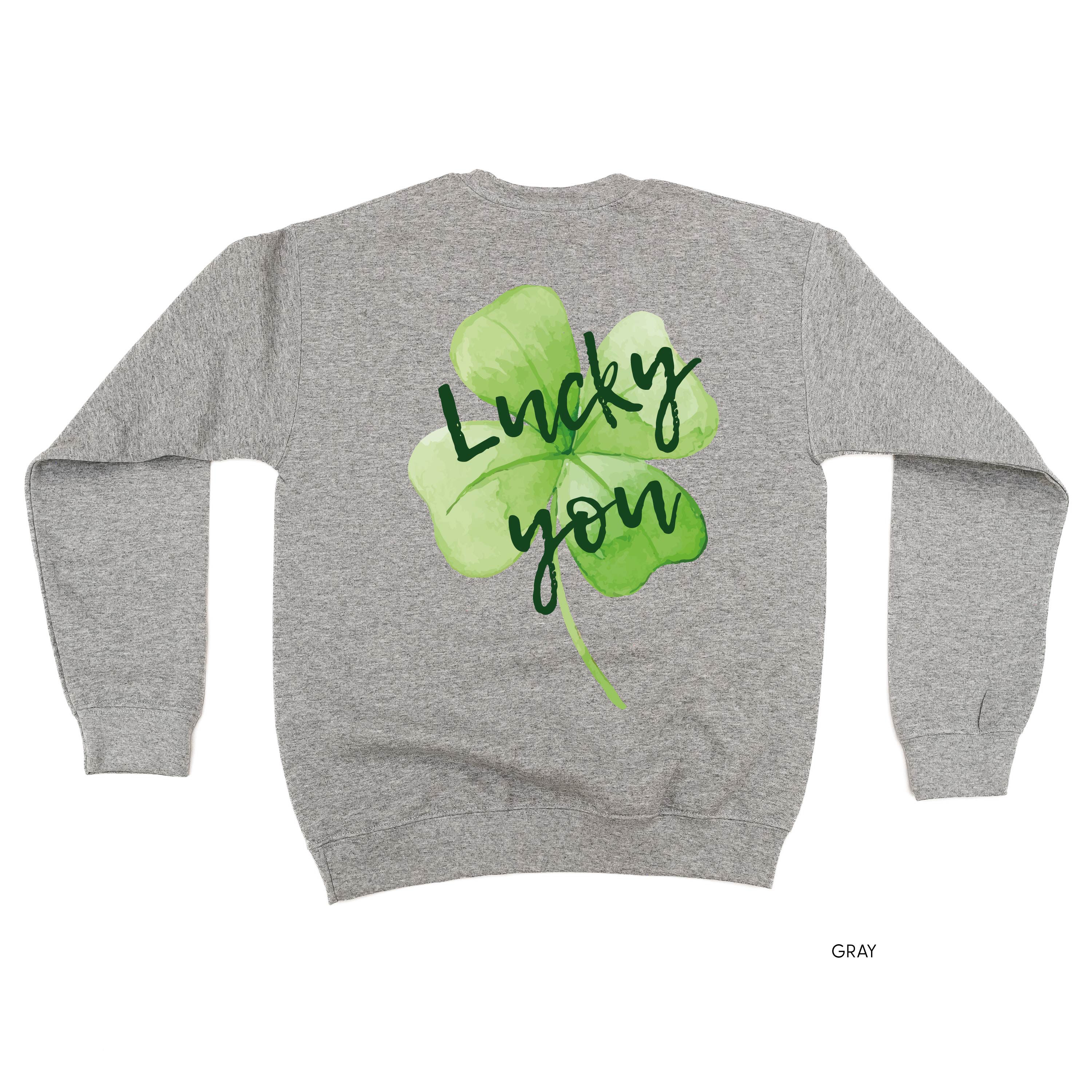 Watercolor Lucky You - Basic Fleece - Image 6