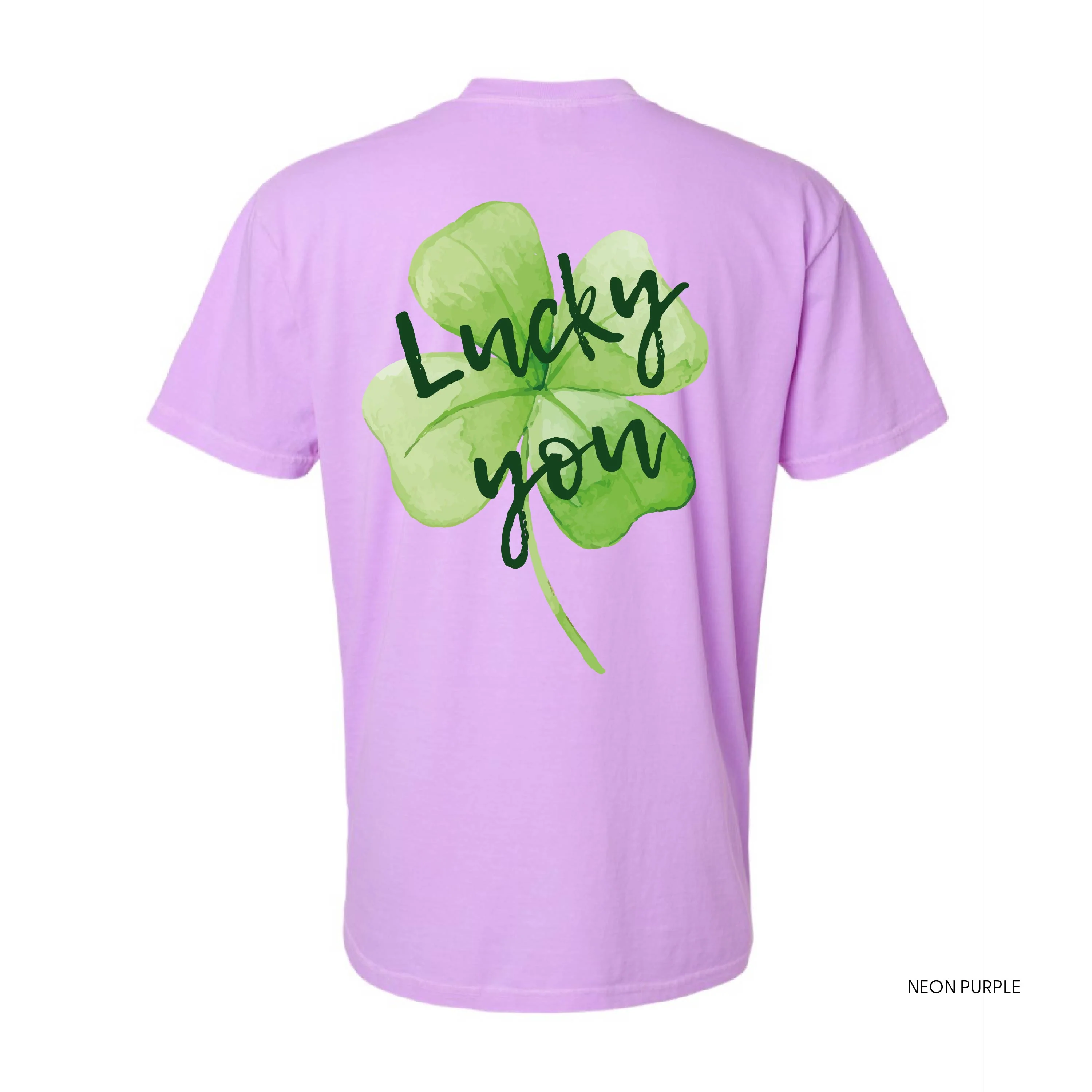 Watercolor Lucky You - Comfort Colors Tee - Image 8
