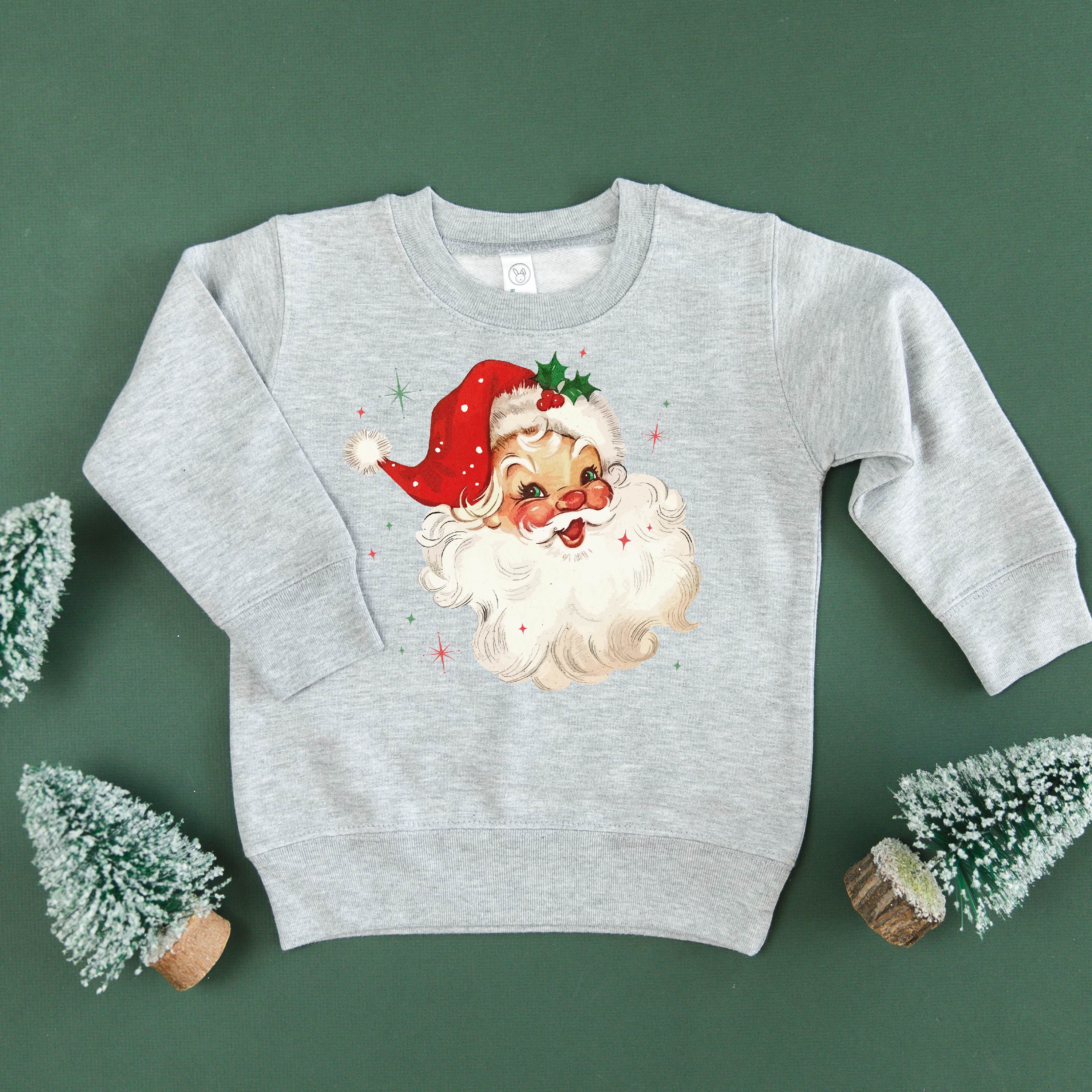 Watercolor Santa - Child Sweater - Image 6