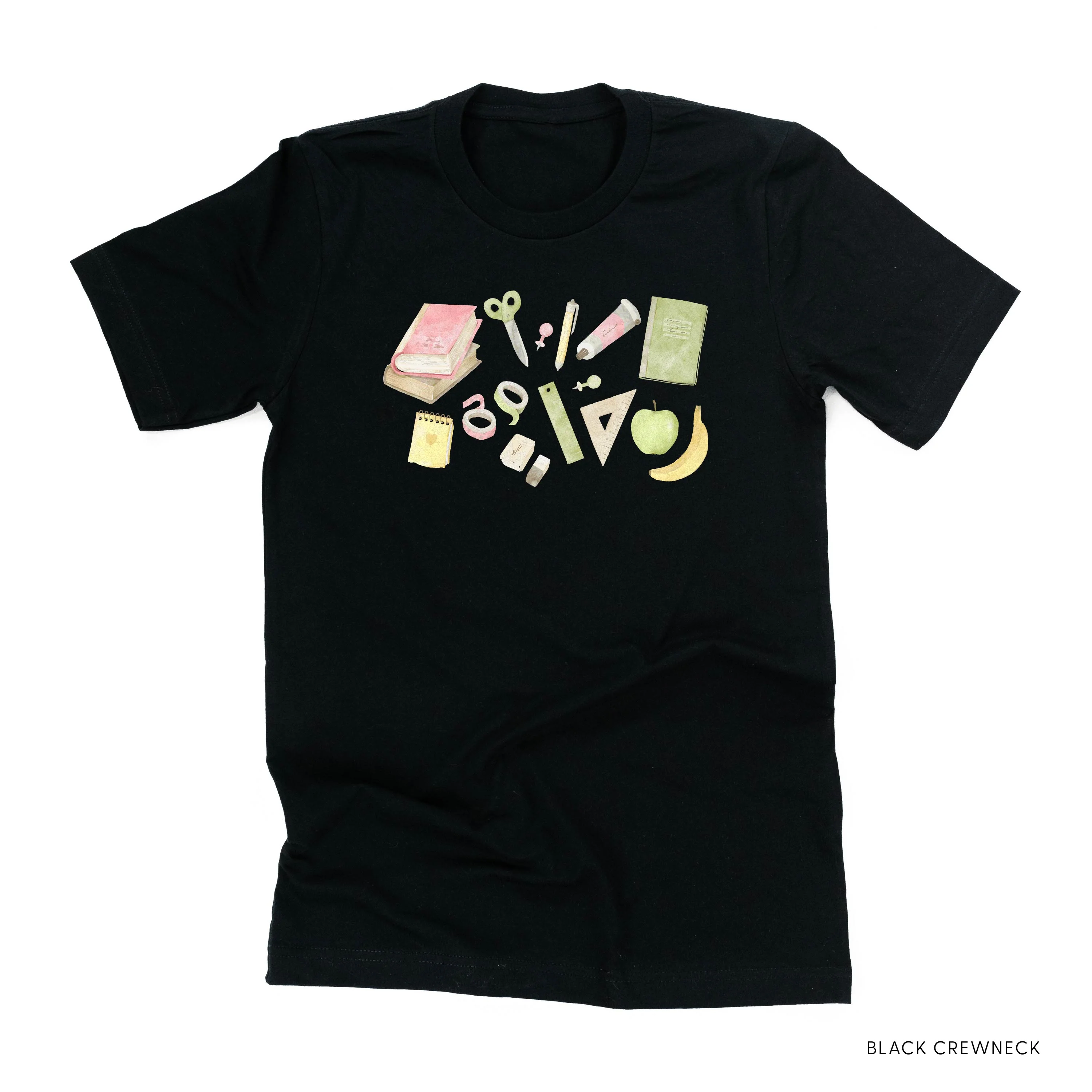Watercolor School Supplies - Unisex Tee - Image 3