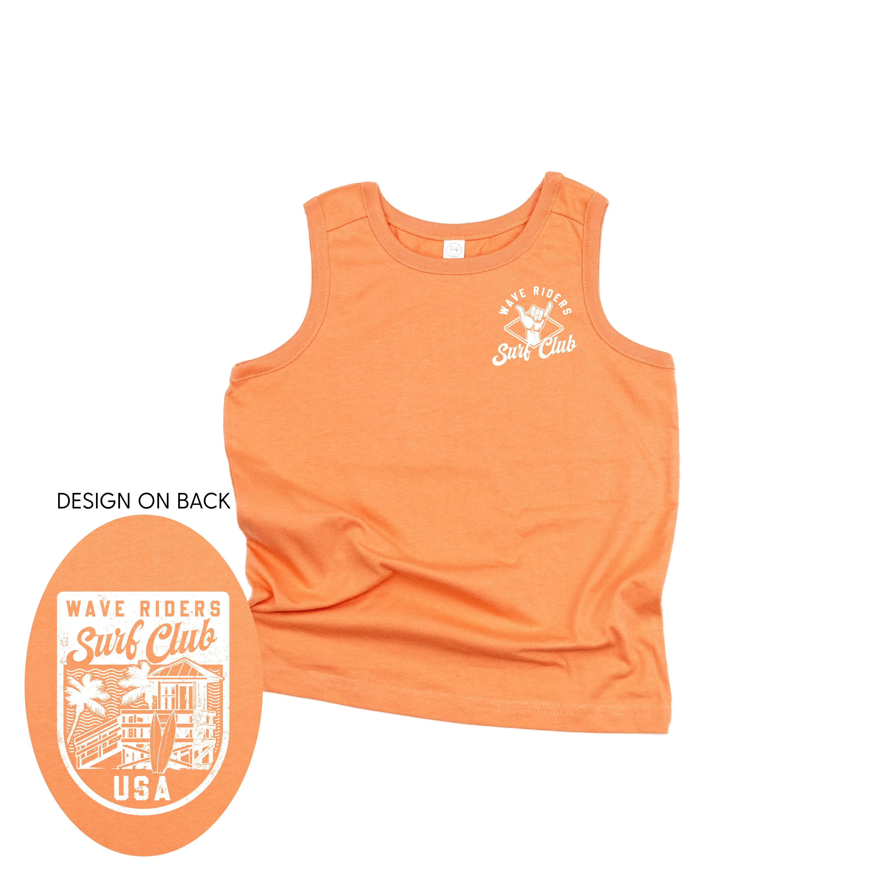 Wave Riders Surf Club (pf&b) - Child TANK - Image 2