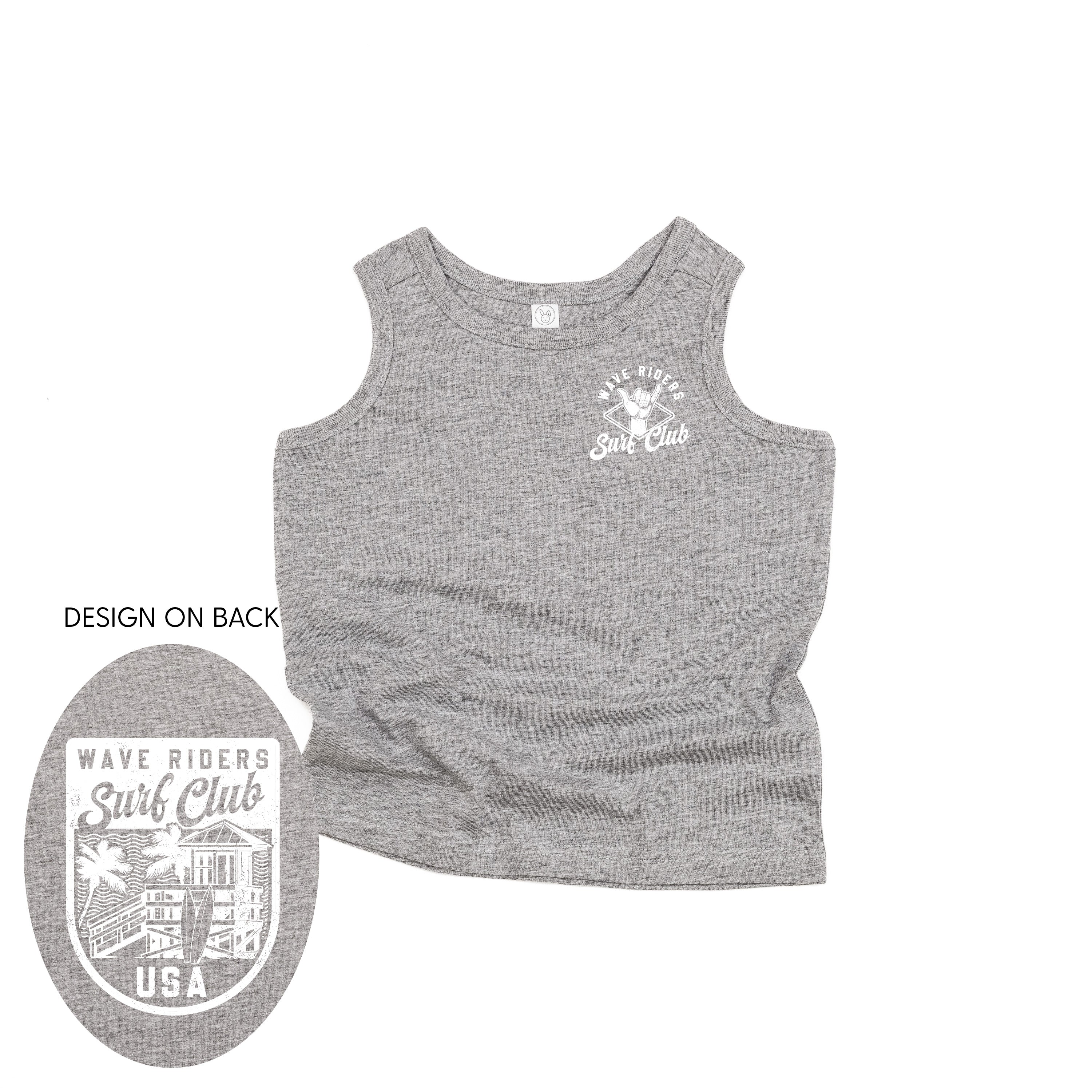 Wave Riders Surf Club (pf&b) - Child TANK - Image 3
