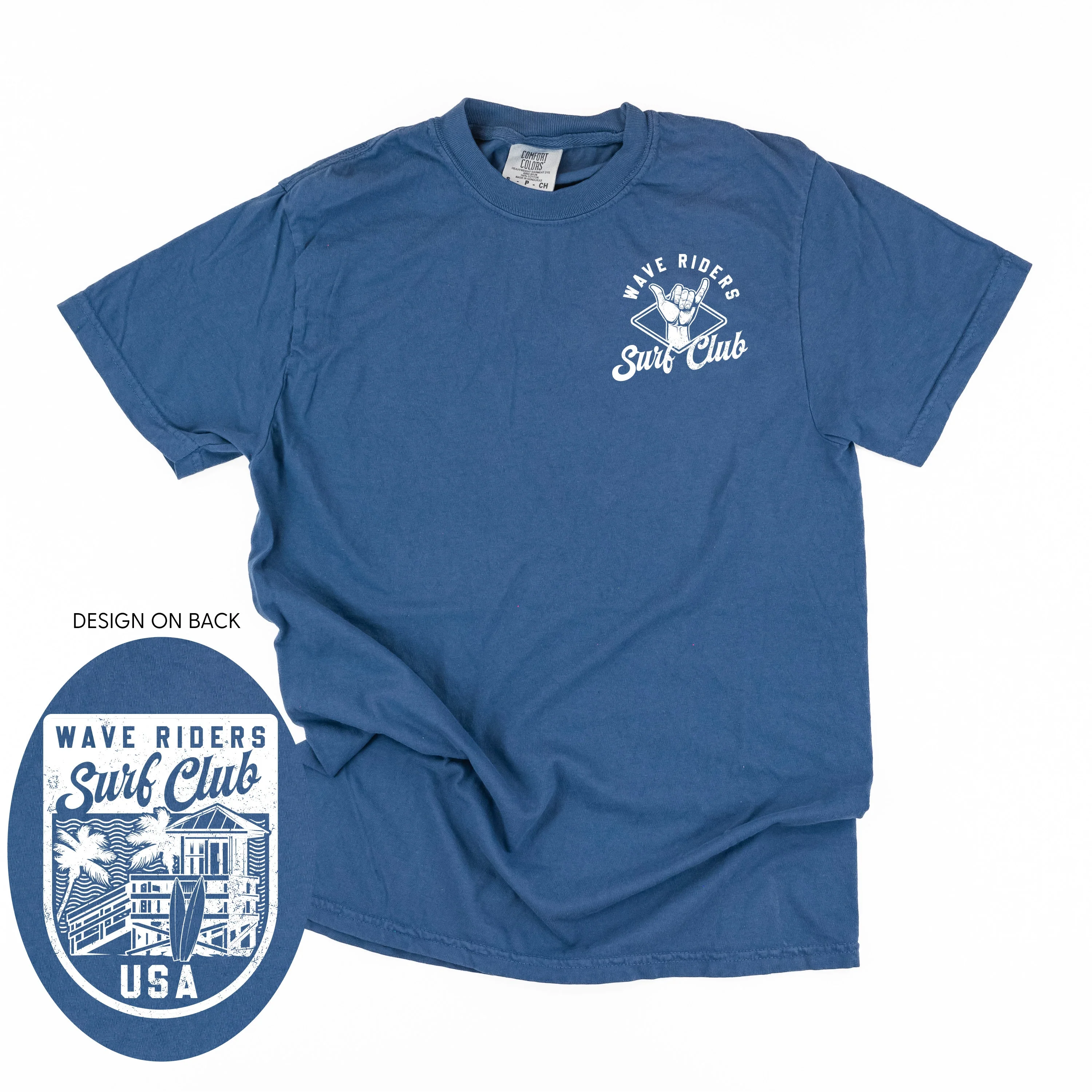 Wave Riders Surf Club (pf&b) - Comfort Colors Tee - Image 7