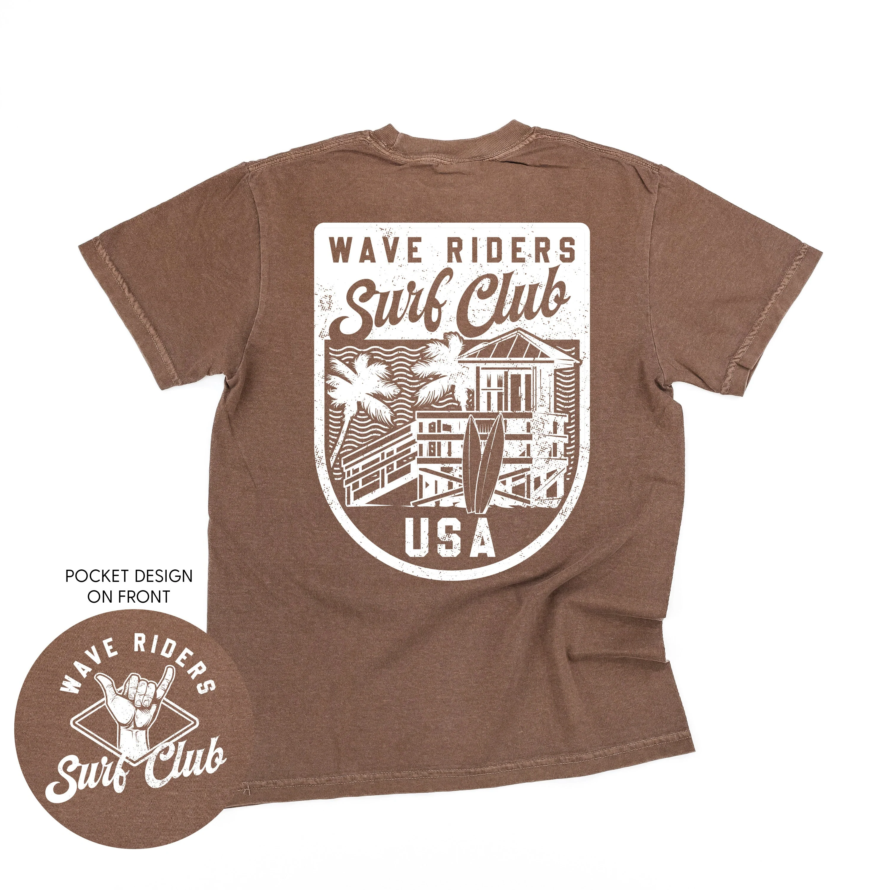 Wave Riders Surf Club (pf&b) - Comfort Colors Tee - Image 8