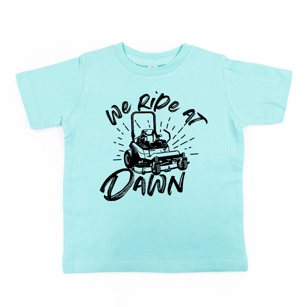 We Ride at Dawn - (Choose Your Mower) - Child Tee - Image 8