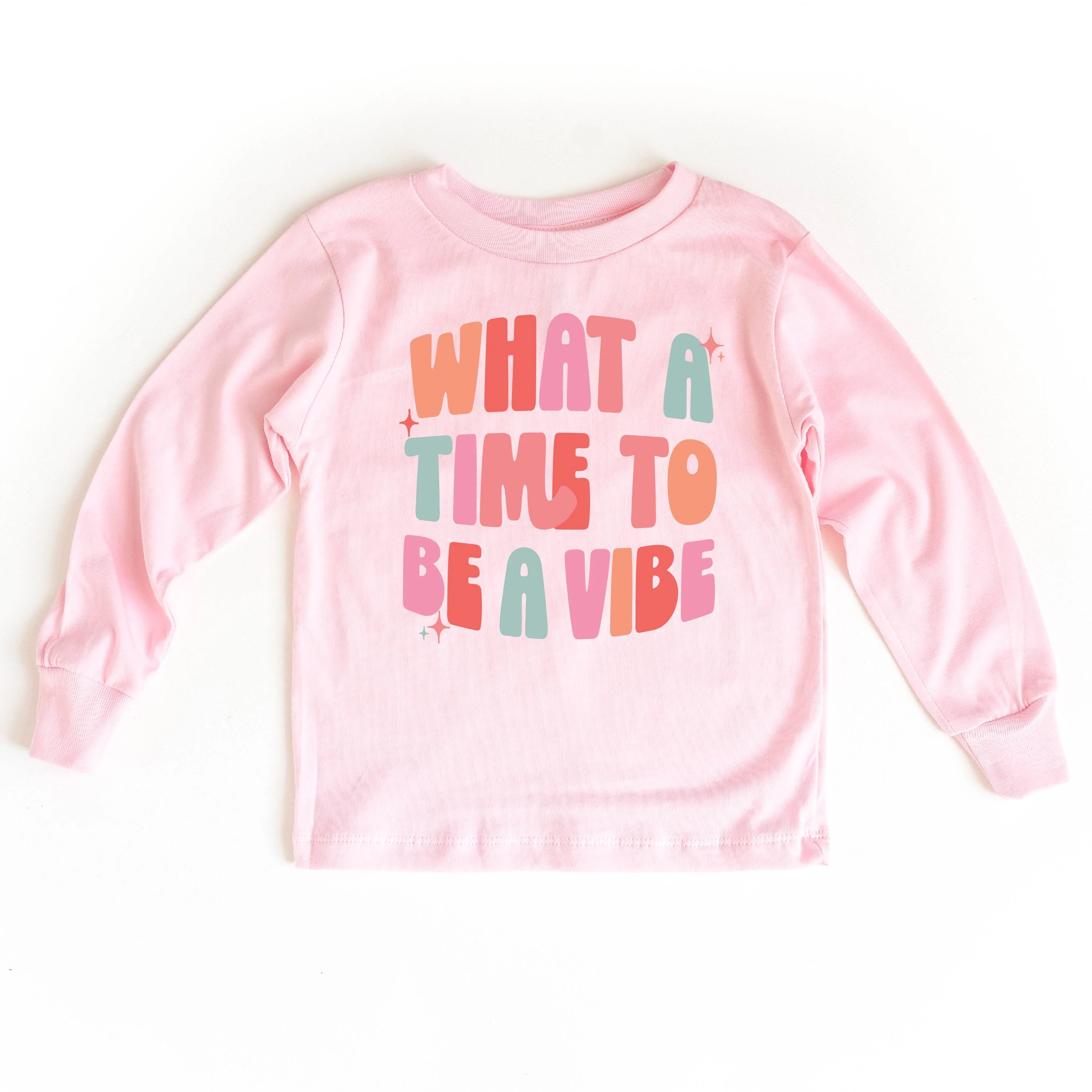 What a Time To Be a Vibe - Child Long Sleeve Tee - Image 3