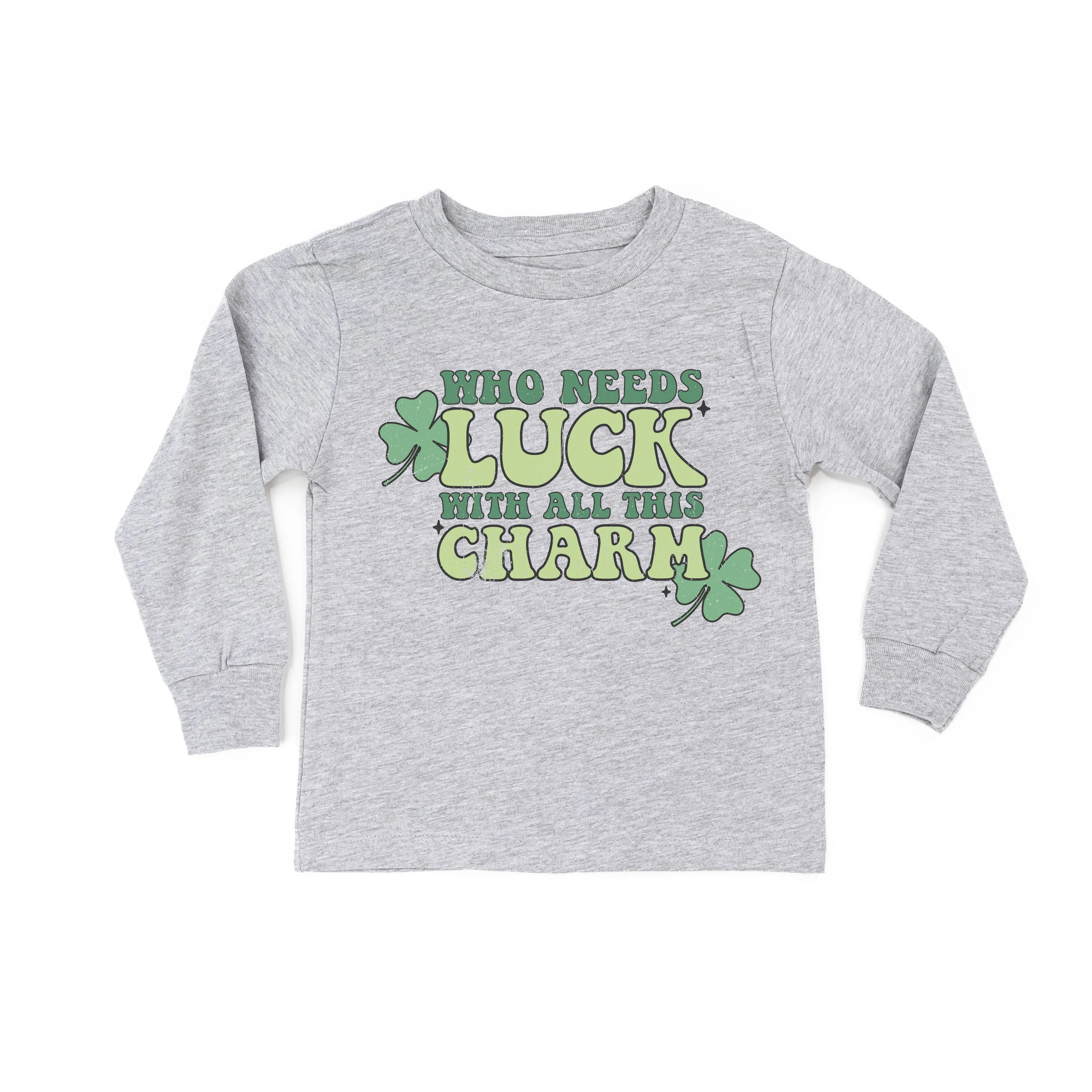 Who Needs Luck With All This Charm - Child Long Sleeve Tee - Image 2