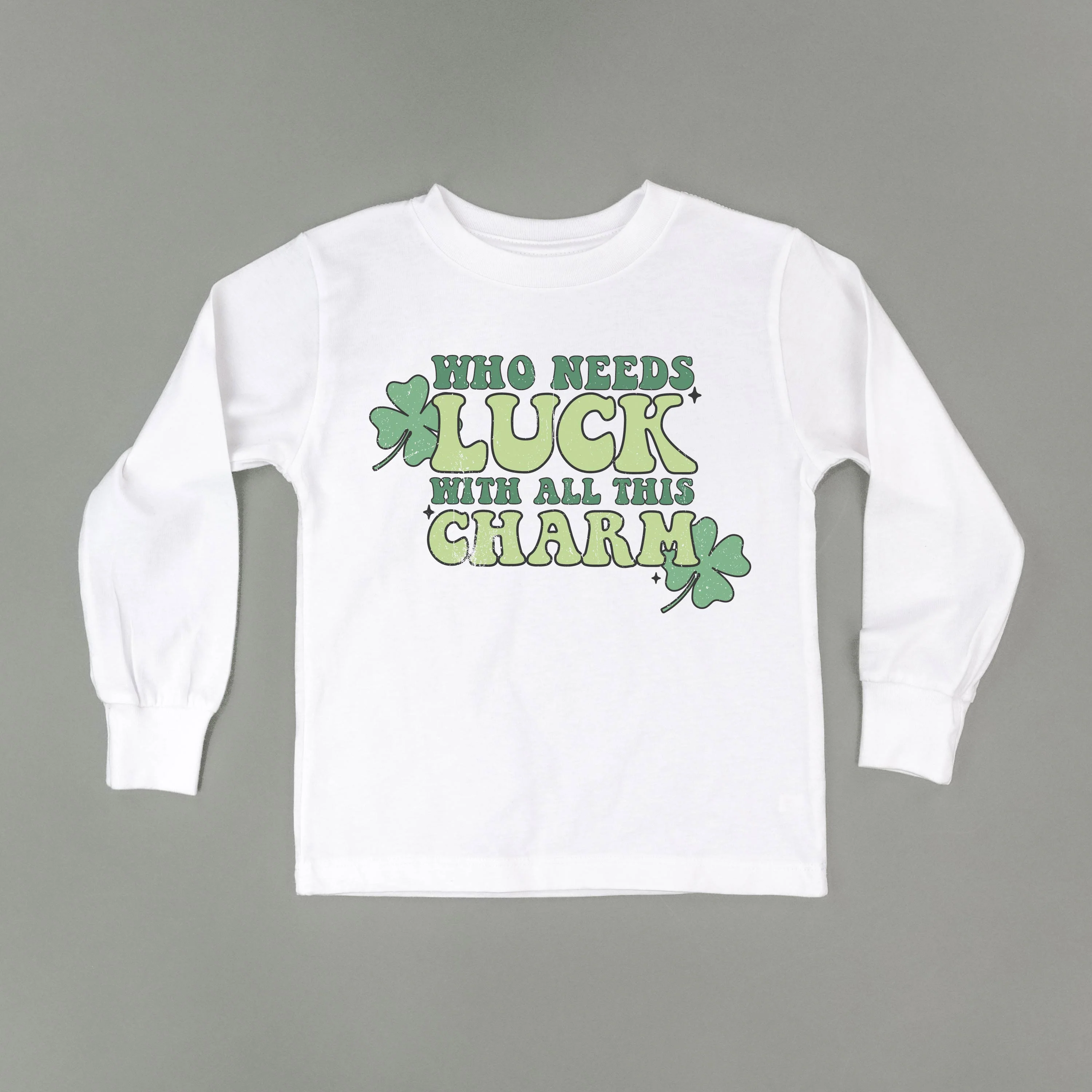 Who Needs Luck With All This Charm - Child Long Sleeve Tee - Image 3