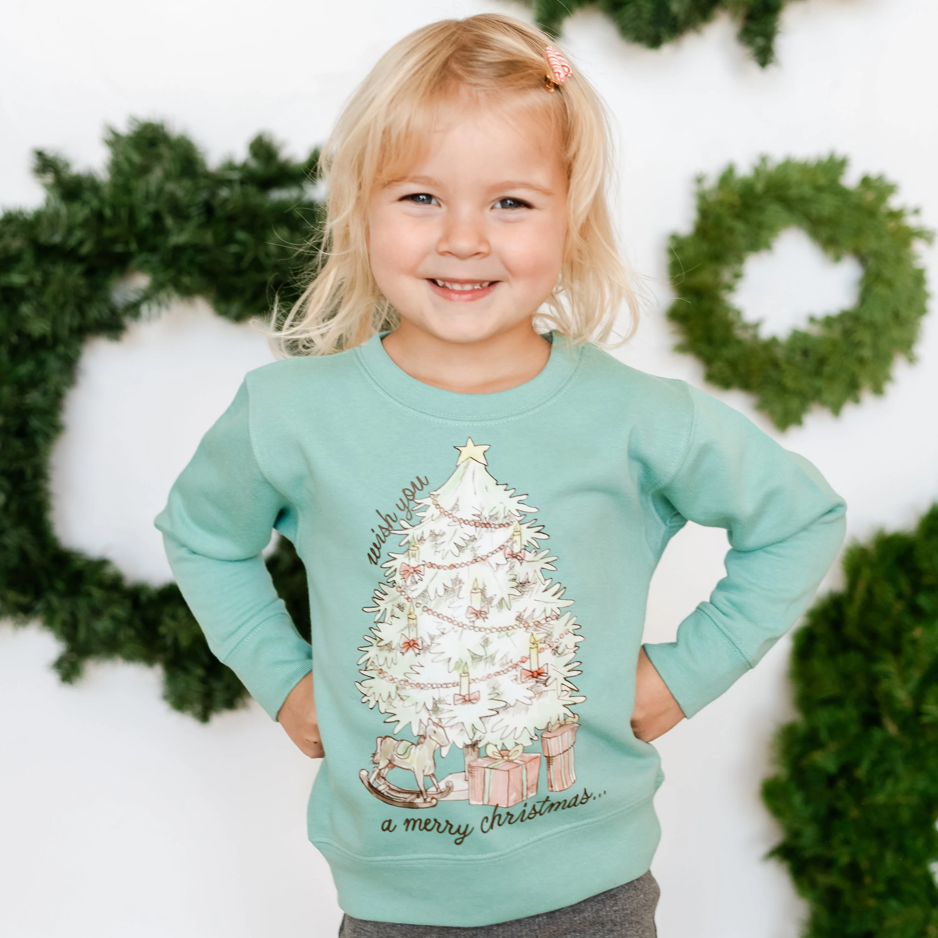 Wish You A Merry Christmas - Child Sweater - Image 2