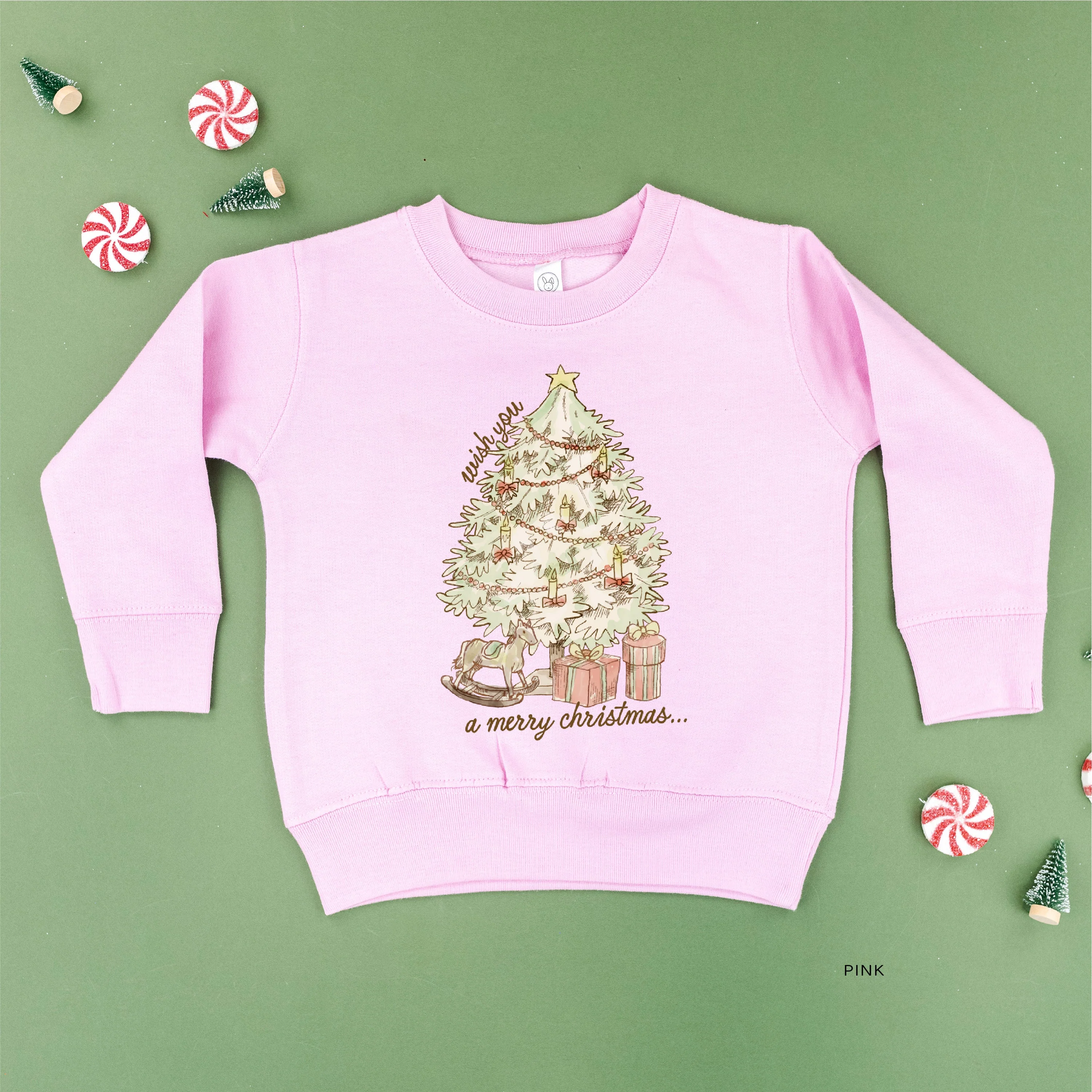 Wish You A Merry Christmas - Child Sweater - Image 4